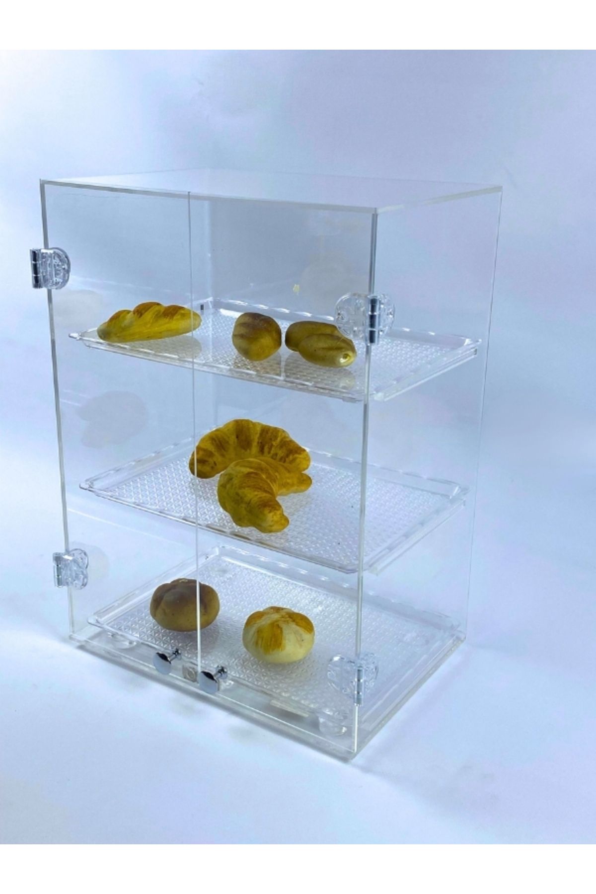 soylu pleksi ŞIK & MODERN 3 KATLI PASTA TEŞHİR KABİNİ | GÖRSEL SUNUM VİTRİNİ SV501