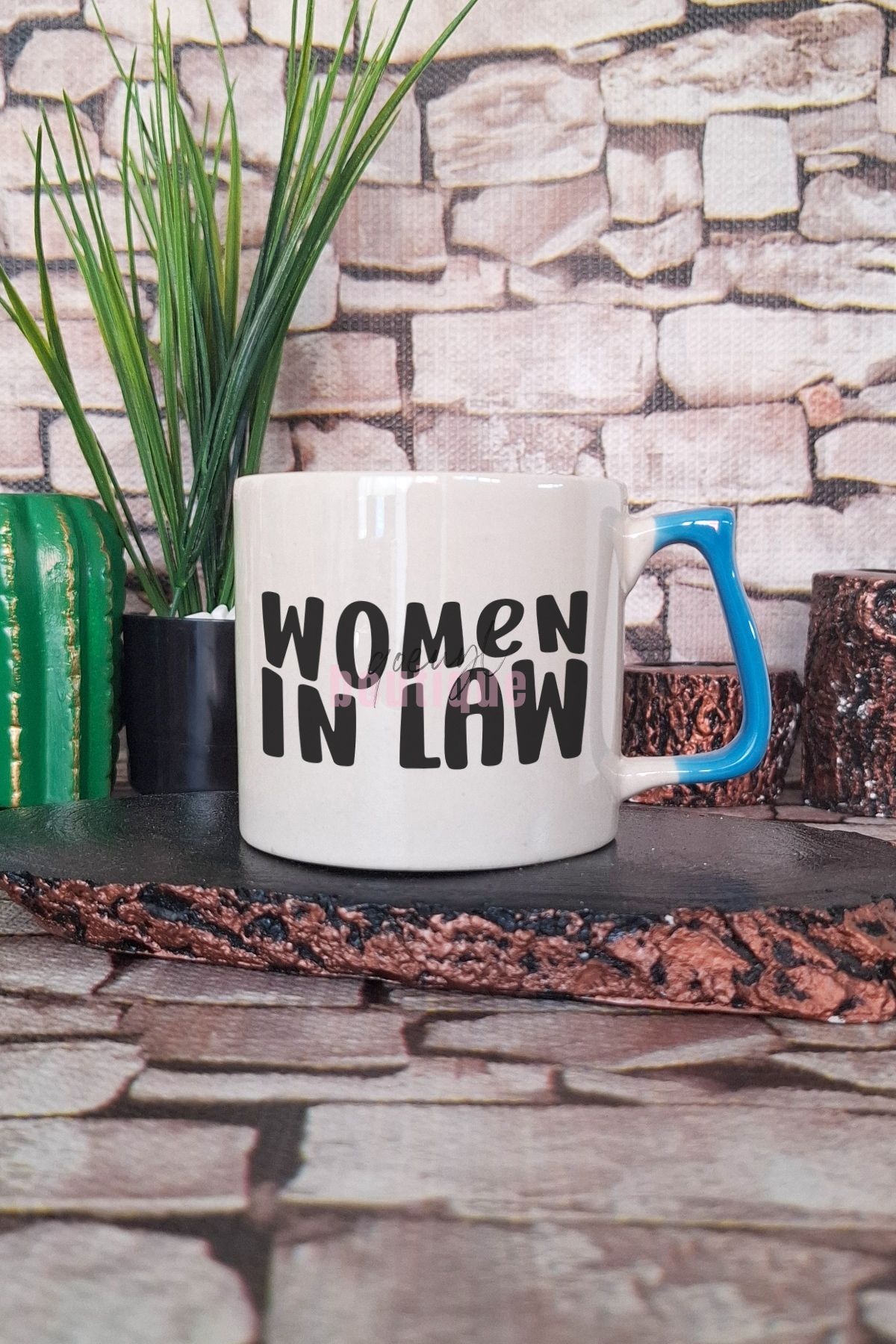 qoeuyl boutique Women In Law Baskılı Hukukta Kadın Gücü Avukat Hediyelik Kulplu Kupa Bardak