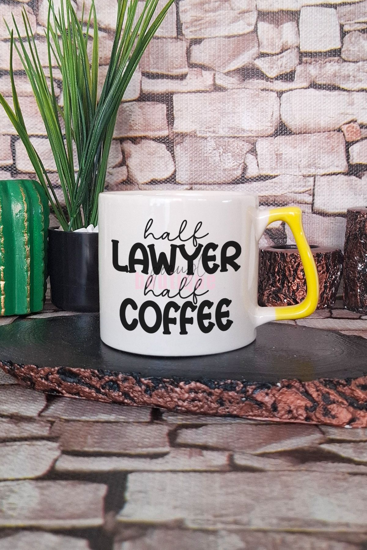 qoeuyl boutique Lawyer Coffee Temalı Avukat ve Kahve Tutkusu Hediyelik Kulplu Kupa Bardak