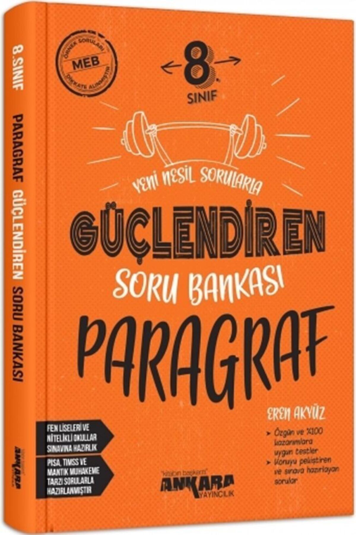 Ankara Yayıncılık Ankara 8. Sınıf Lgs Güçlendiren Paragraf Soru Bankası (2024-2025)