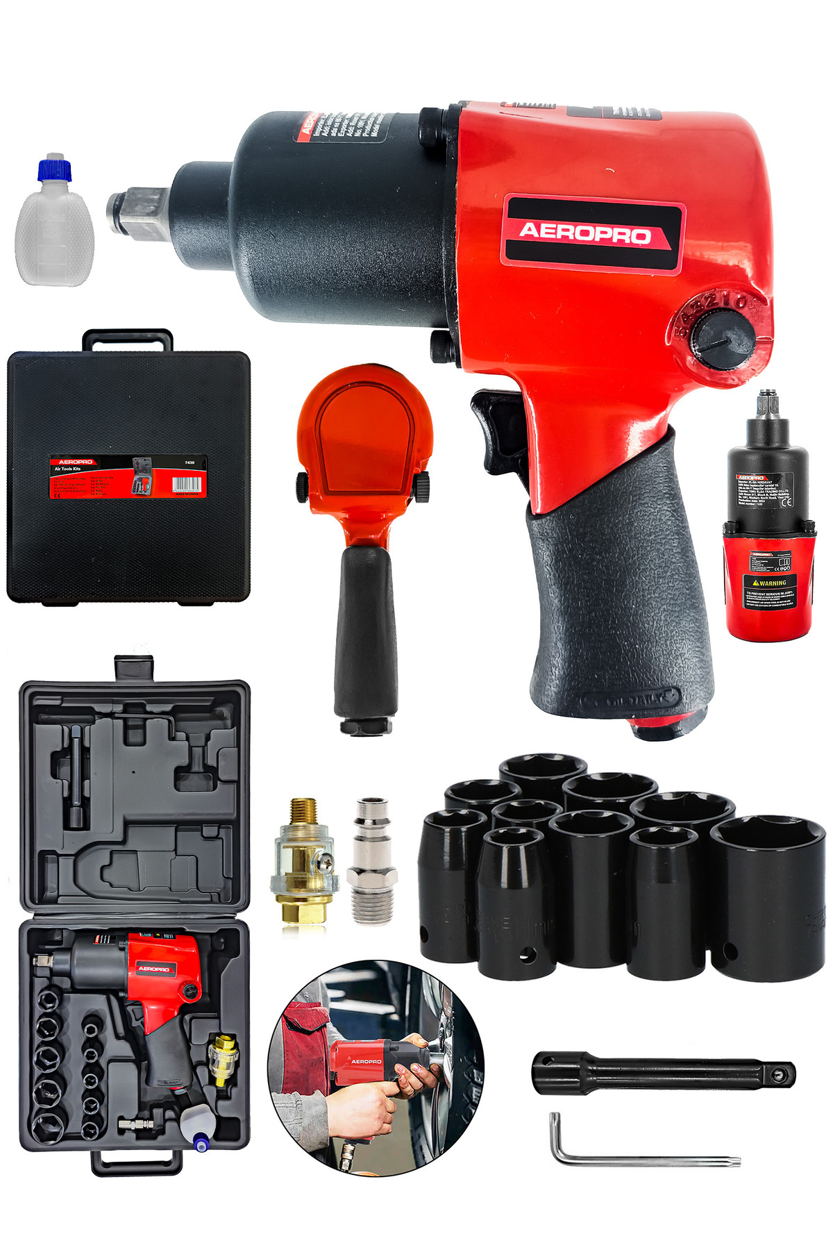 DAFLONG AEROPRO TAKIM ÇANTALI SETLİ HAVALI SOMUN SÖKME 7430