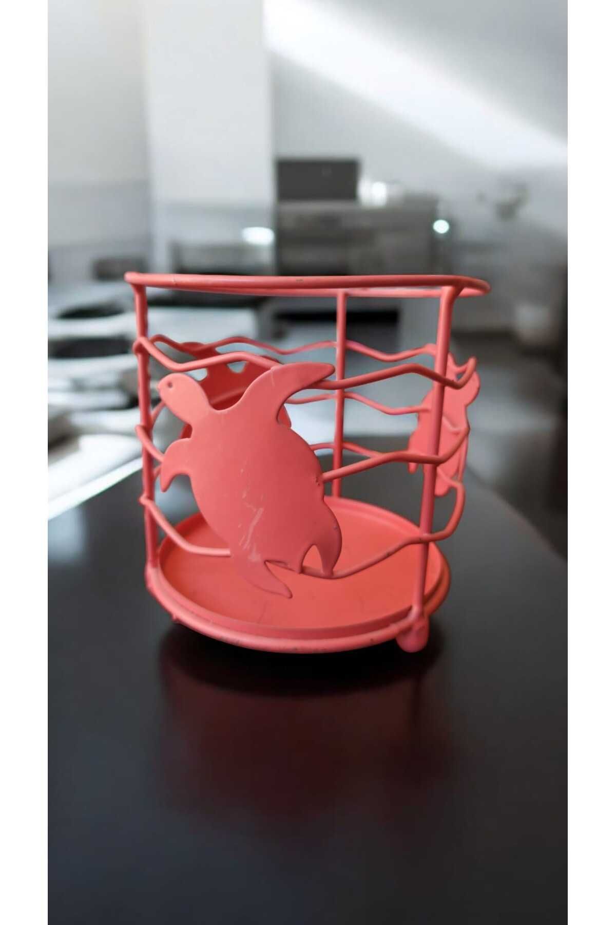 Hureggo vintage caretta figürlü metal kaşıklık & 11 cm