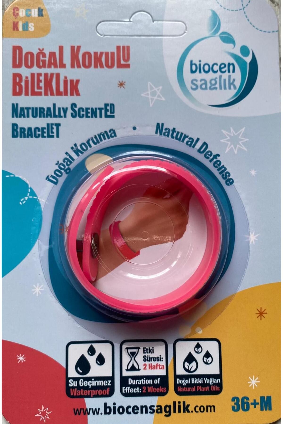 biocence sivrisinek kovucu bitkisek bileklik çocuk pembe