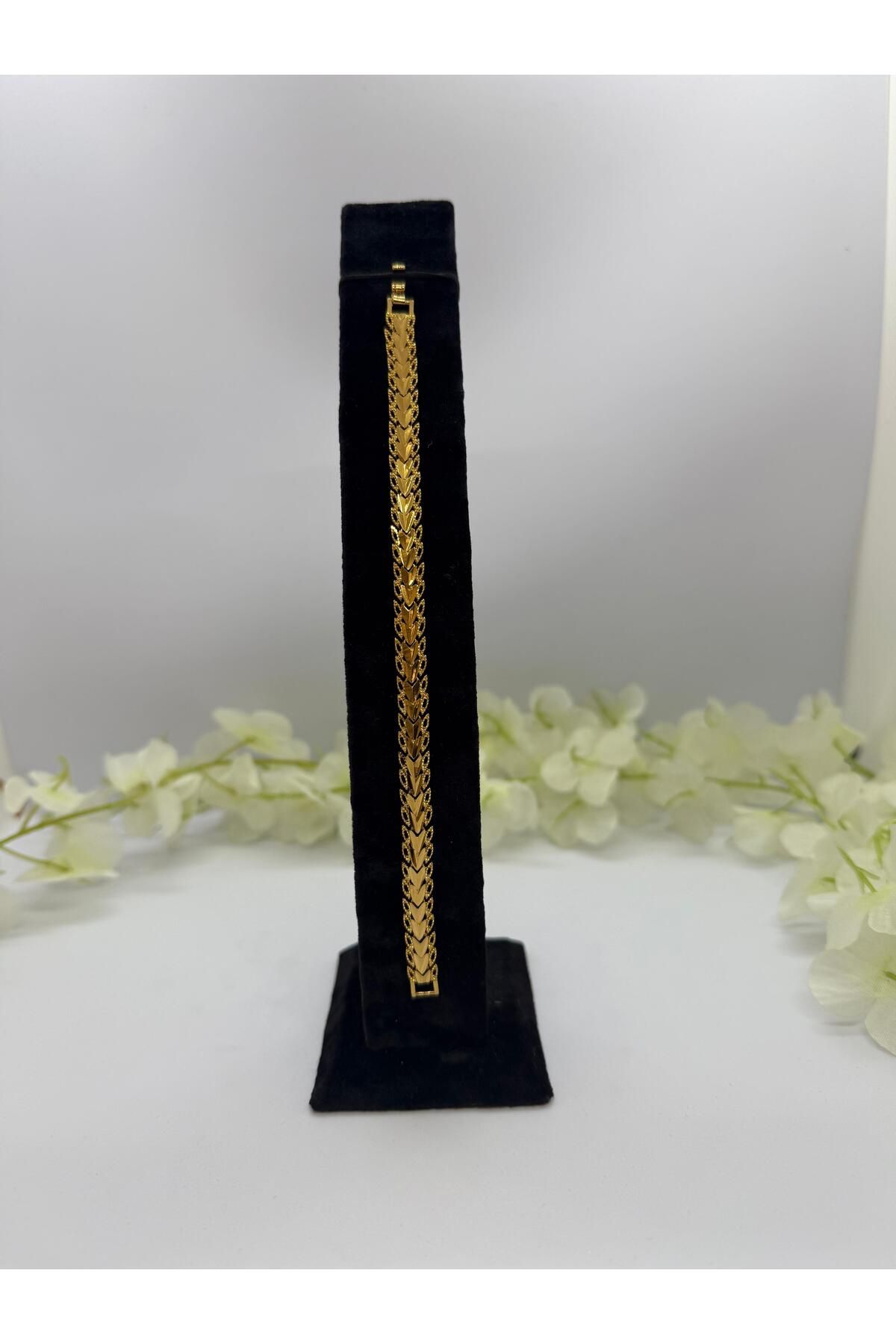 Constanza Exclusive 22 Ayar Altın Kaplama Burma Model Bileklik Lvd 556-1-1