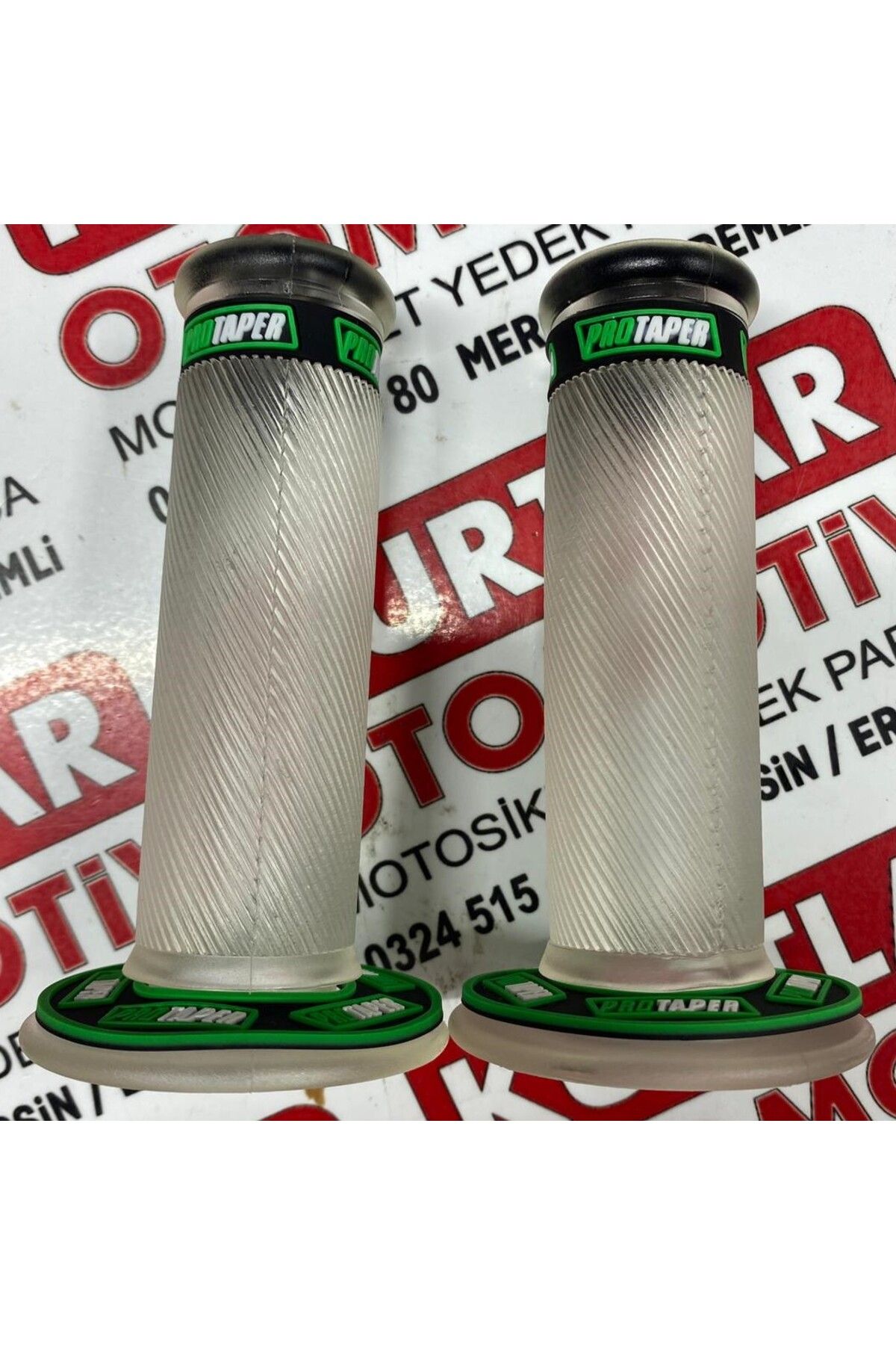 MTO Protaper Elcik Saydam Yeşil Motosiklet Elciği Takım