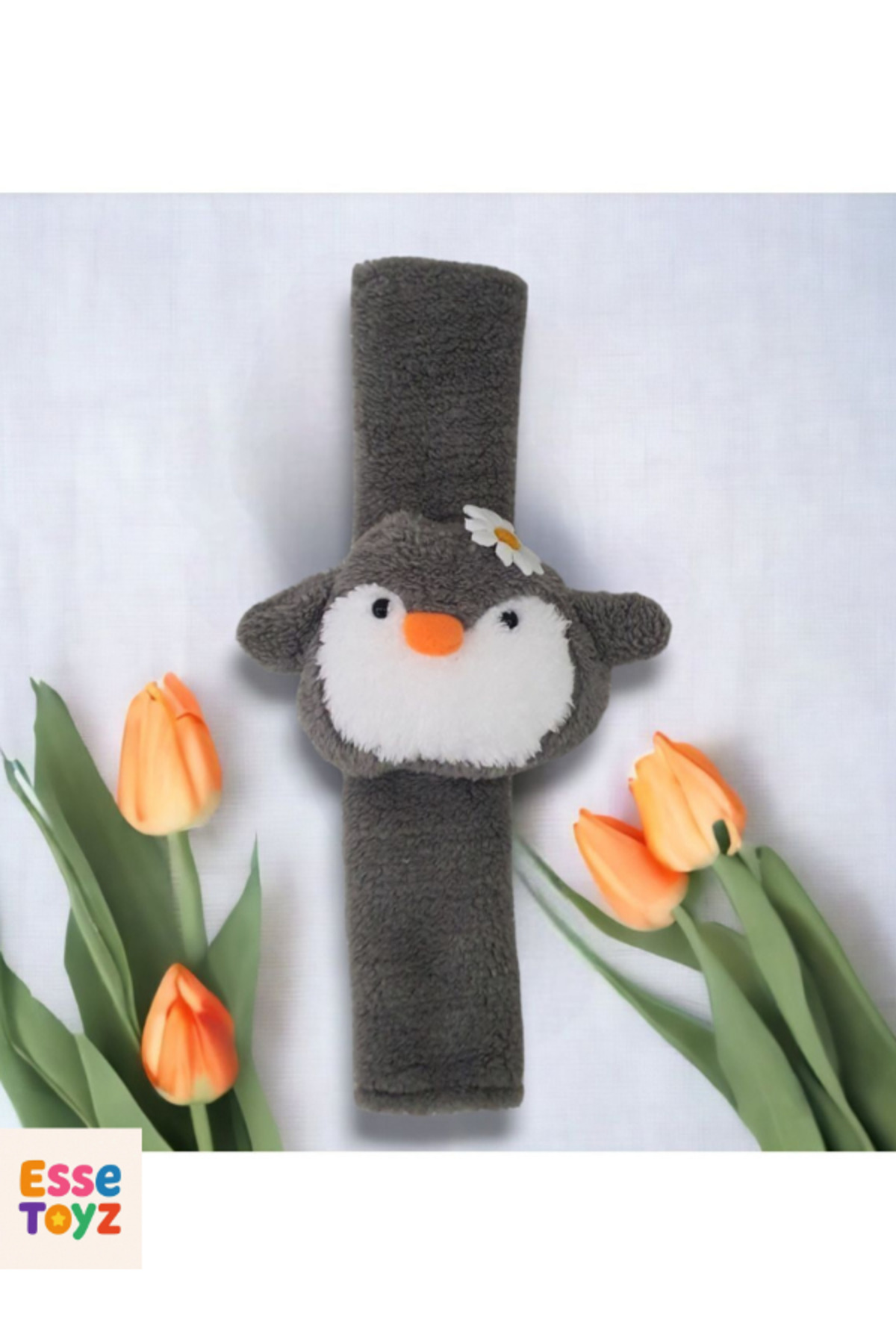 Genel Markalar Neşeli Penguen Araba Yastığı ve Emniyet Kemeri Kılıfı İkili Set fotoğrafı 2 (önizleme)