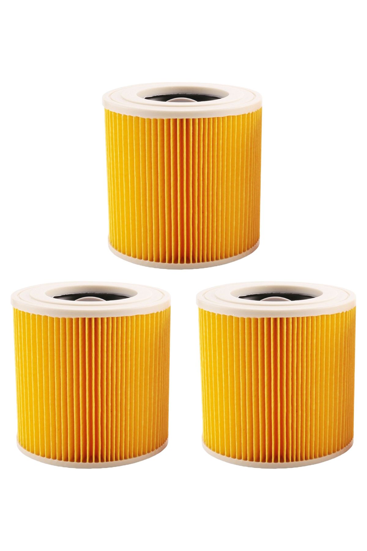 Marketto Karcher A 2204 Uyumlu Süpürge Silindirik Filtresi 3 Adet