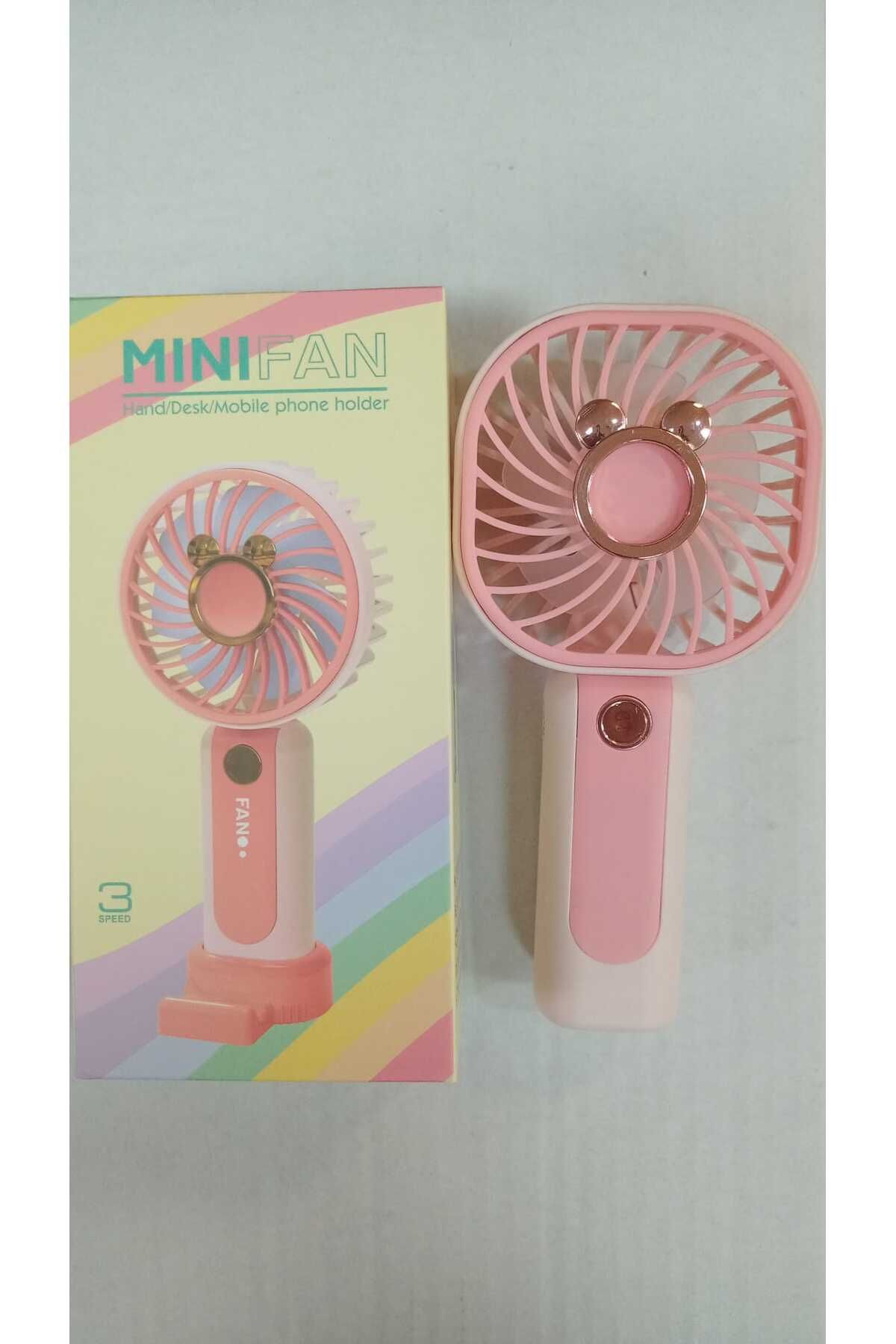 Atlas Shop Mini Şarjlı Standlı El Vantilatörü Fanı Soğutucu