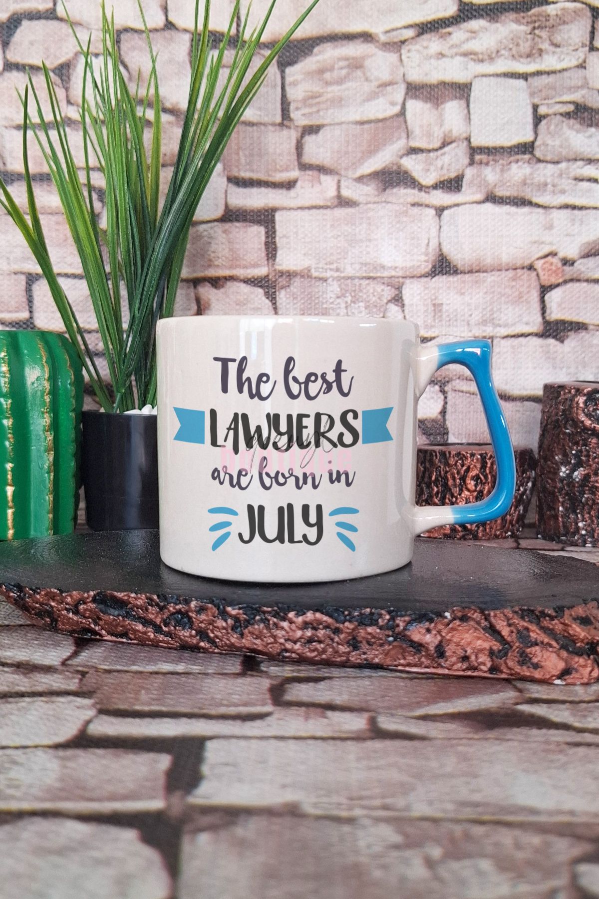 qoeuyl boutique Best Lawyers Are Born In July Baskılı Avukat Doğum Günü Hediyelik Kulplu Kupa Bardak