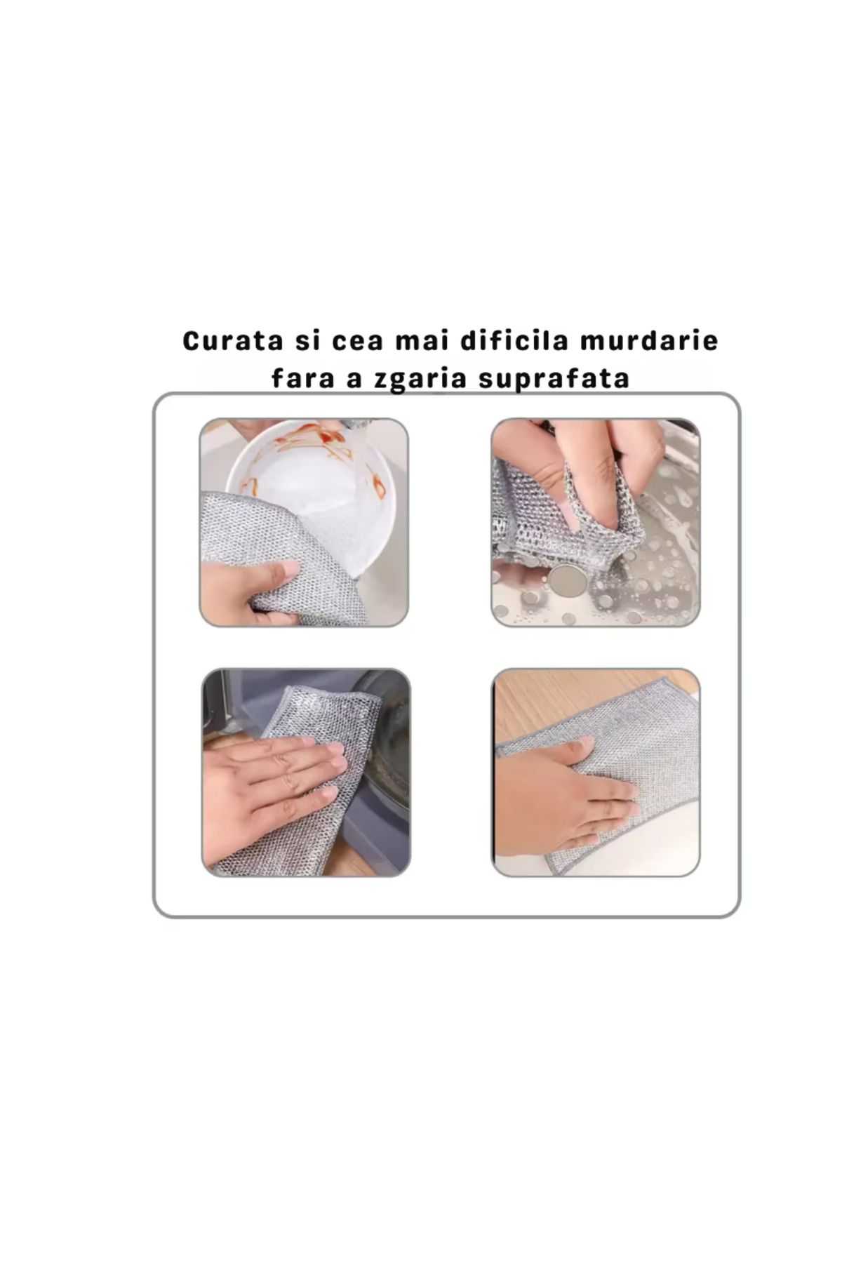 K KATHODE-Set 5 Lavete Simple Abrazive, Multifunctionale, Reutilizabile, Indeparteaza Grasimea Si Arsura 6
