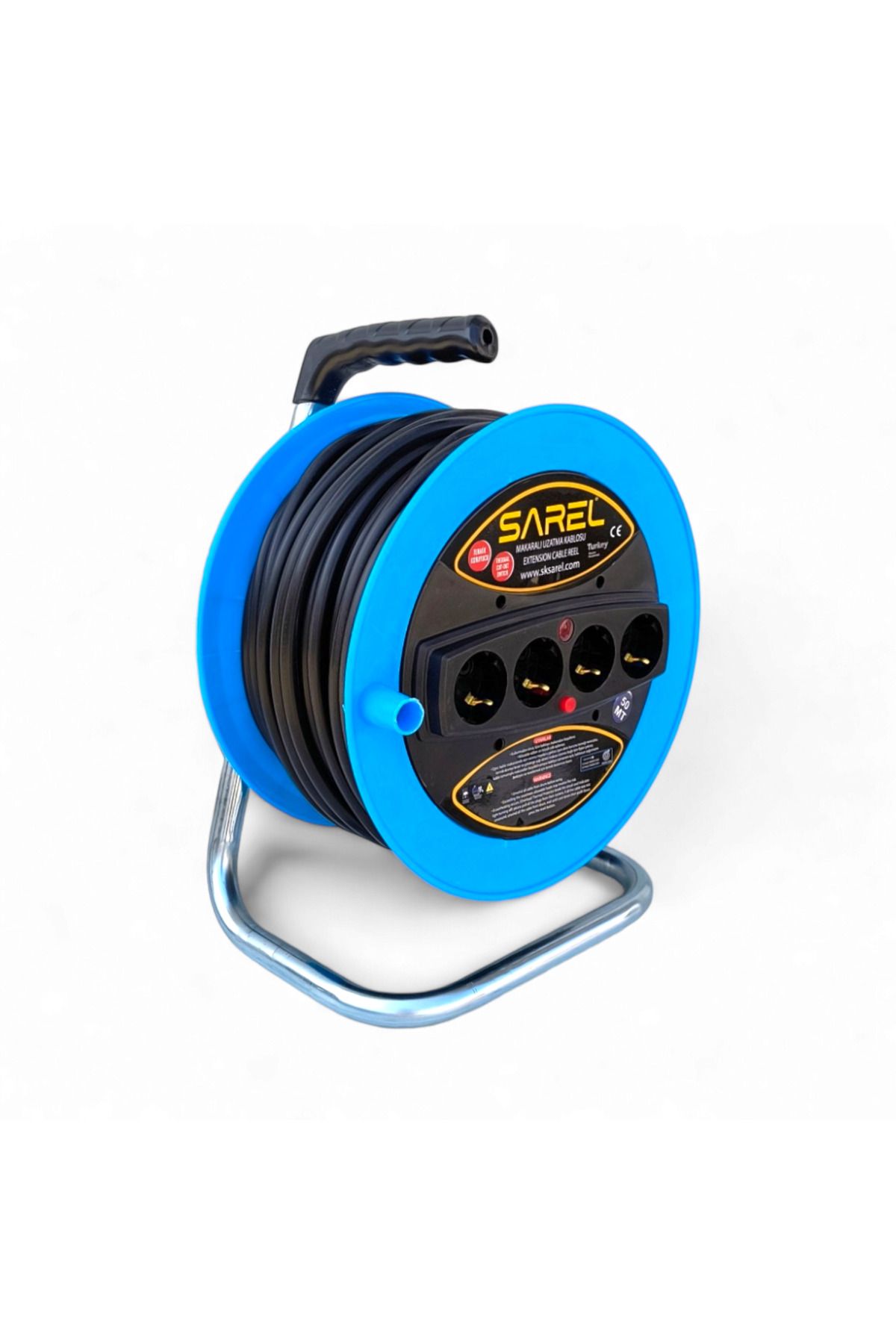COBI SMART®-Extension cord reel 3x2.5 mm², 50 m, 4 sockets, overload protection - COBI SMART® 15