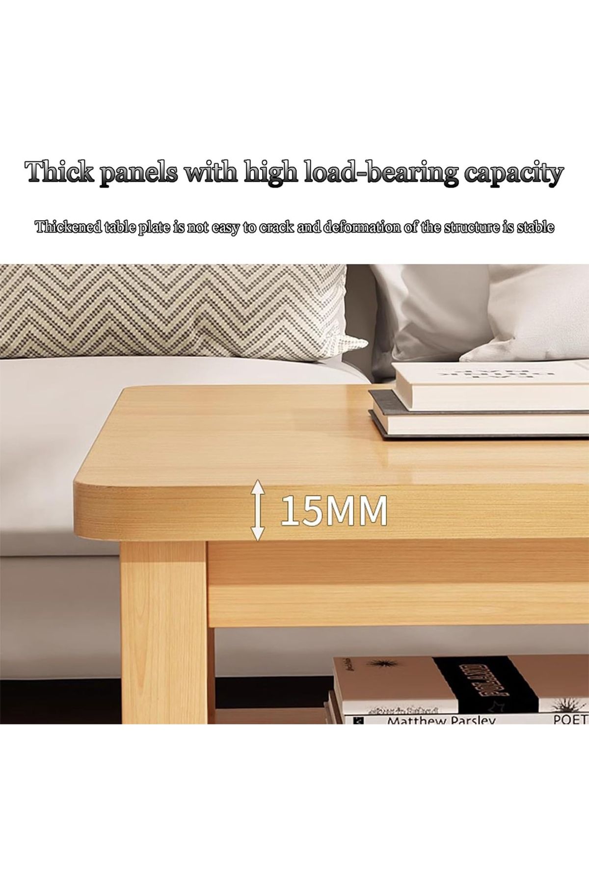sharpdo-Multifunctional Double Layer Coffee Table, Chinese Simple Rectangular Double Layer Tea Table 6