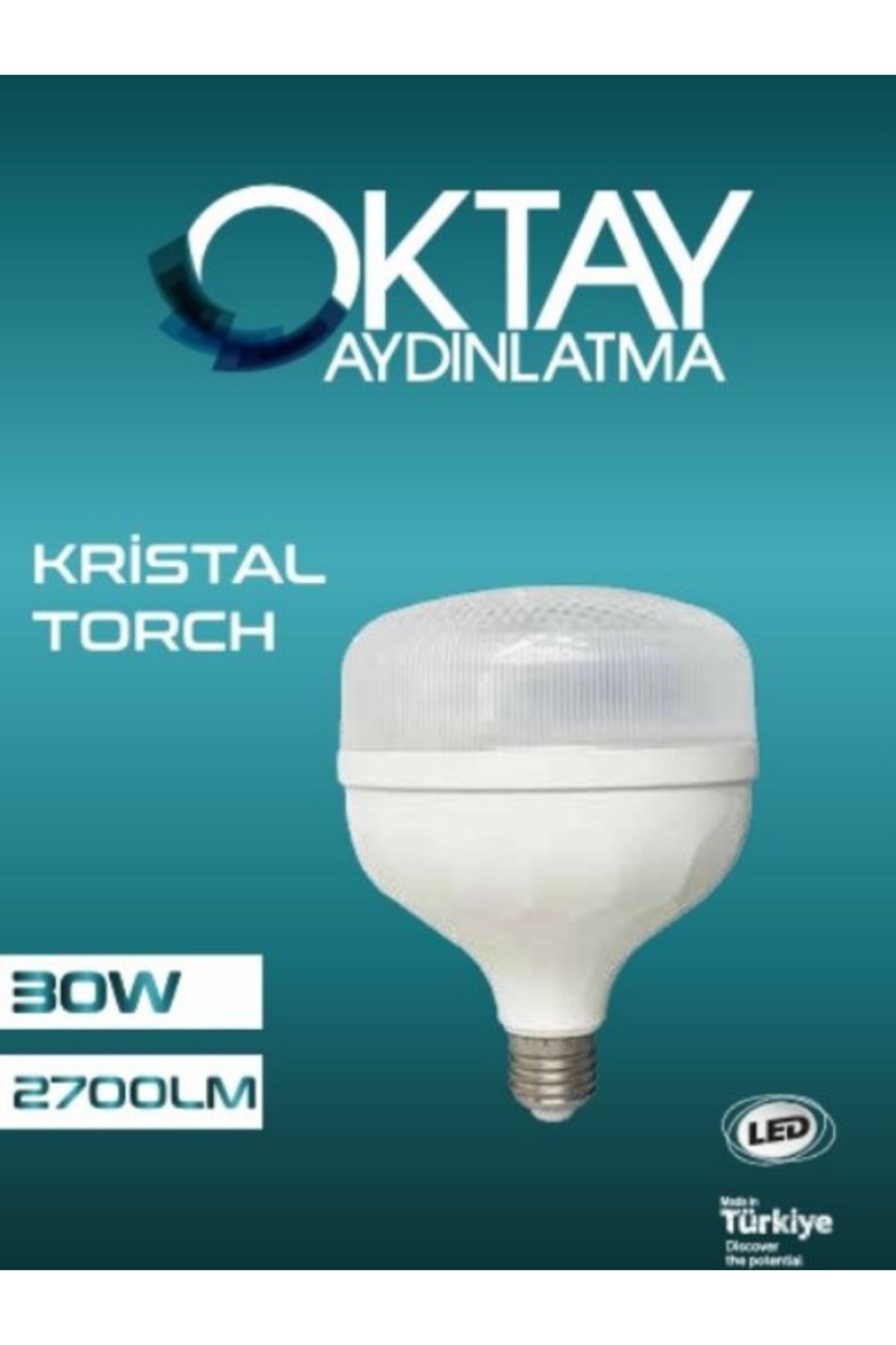 Oktay Aydınlatma 30 W Kristal Torch Ampül- 2 Adet