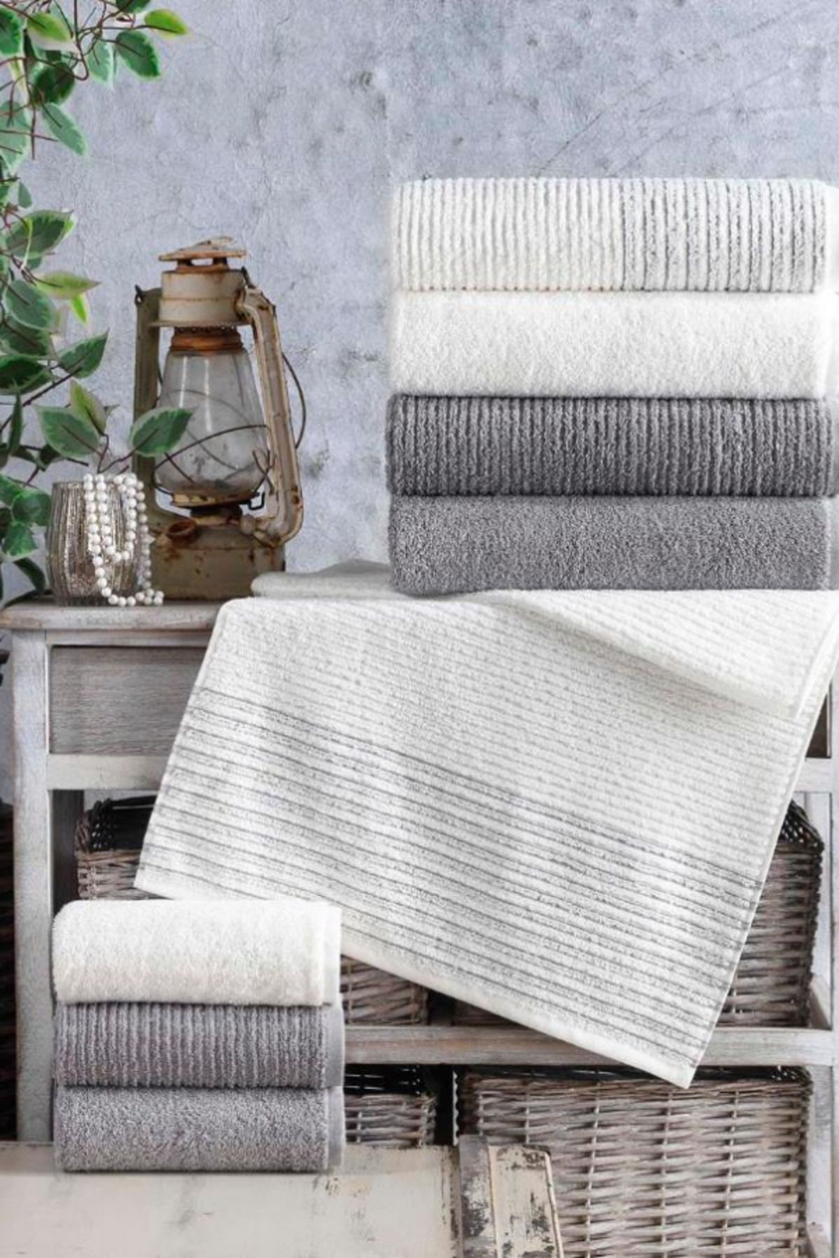 seremea home ALTINBAŞAK JAKARLI 4´LÜ 50X90 EL HAVLUSU LİSA