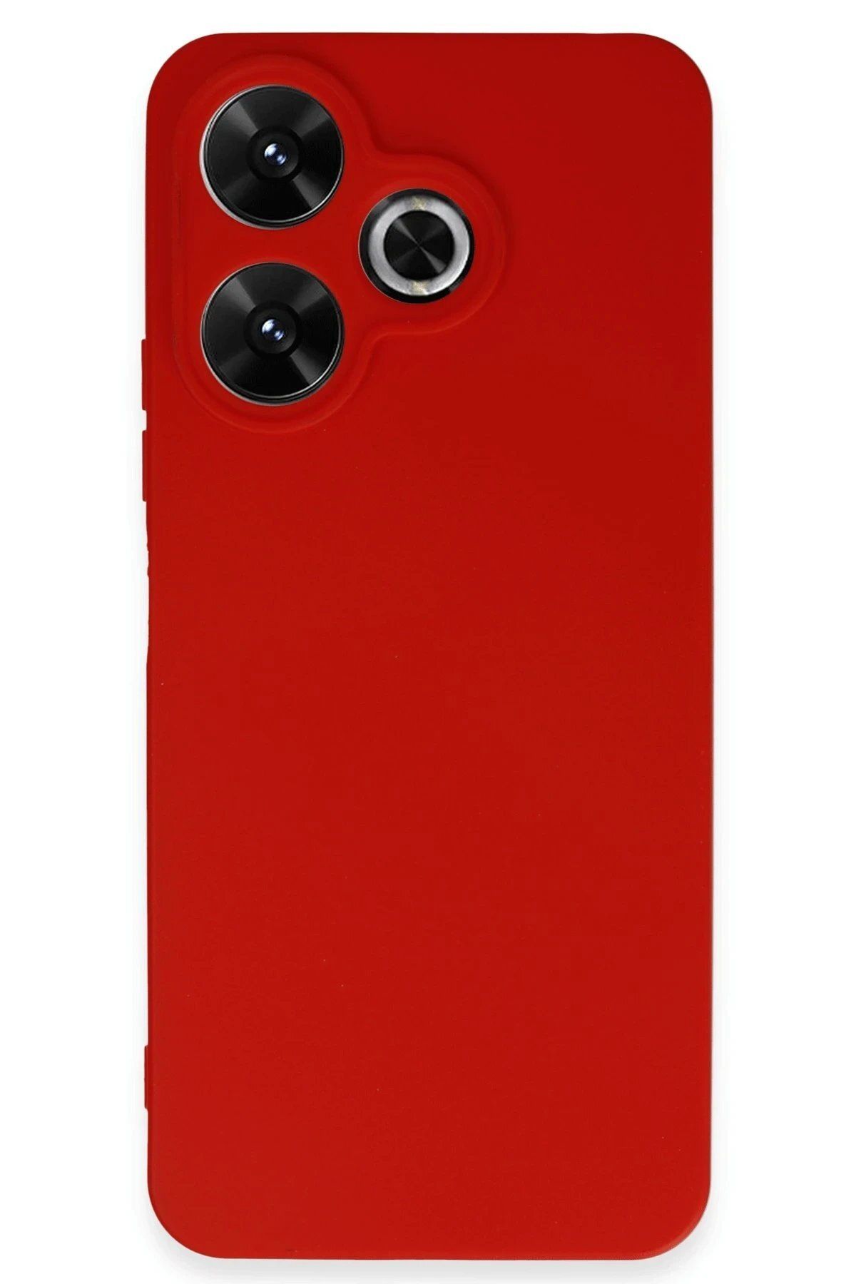 Toptan Bulurum Xiaomi Redmi 13 4G Kılıf First Silikon - Kırmızı