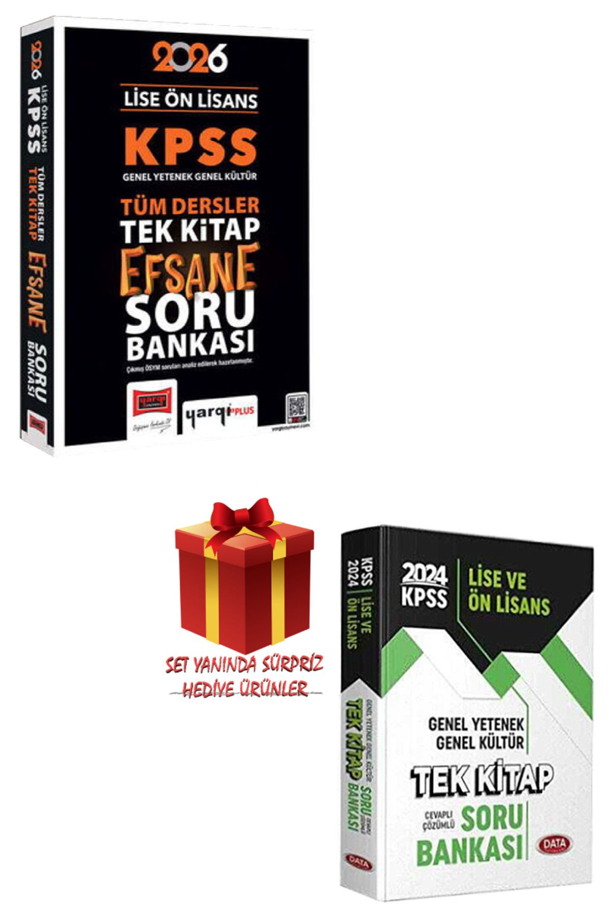 Yargı Yayınları 2026 KPSS Lise-Ön Lisans GY-GK Tek Kitap Soru Bankası Seti+Hediye