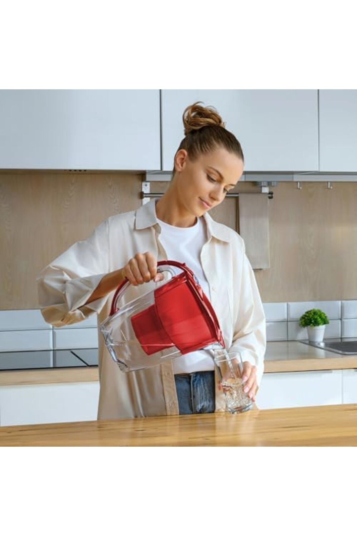 Aquaphor-Amethyst Water Filter Jug with 1 X MAXFOR+ Filter 200L - Capacity 2.8L - Red 8