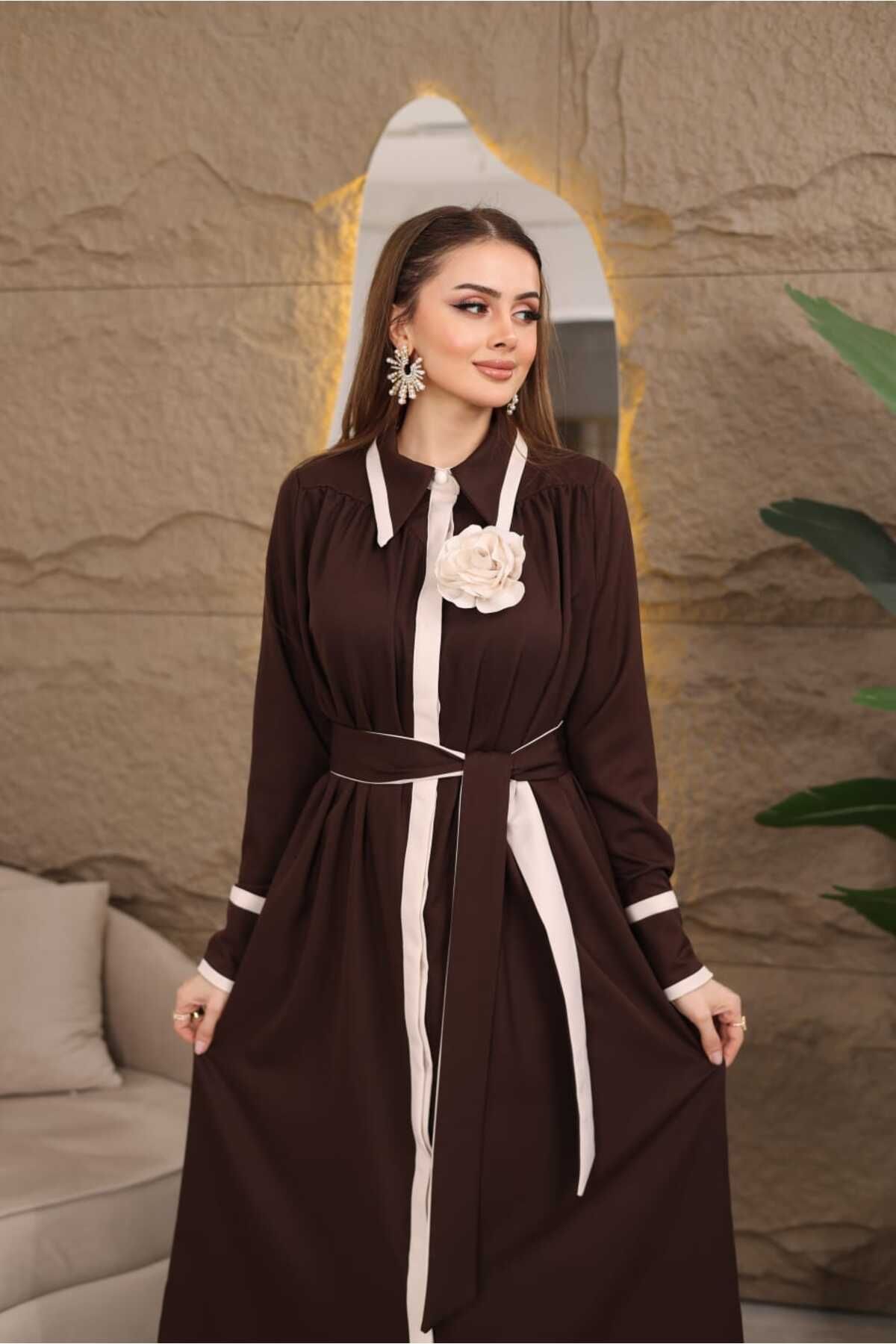 newmisal GARNİLİ GÖMLEK ELBİSE