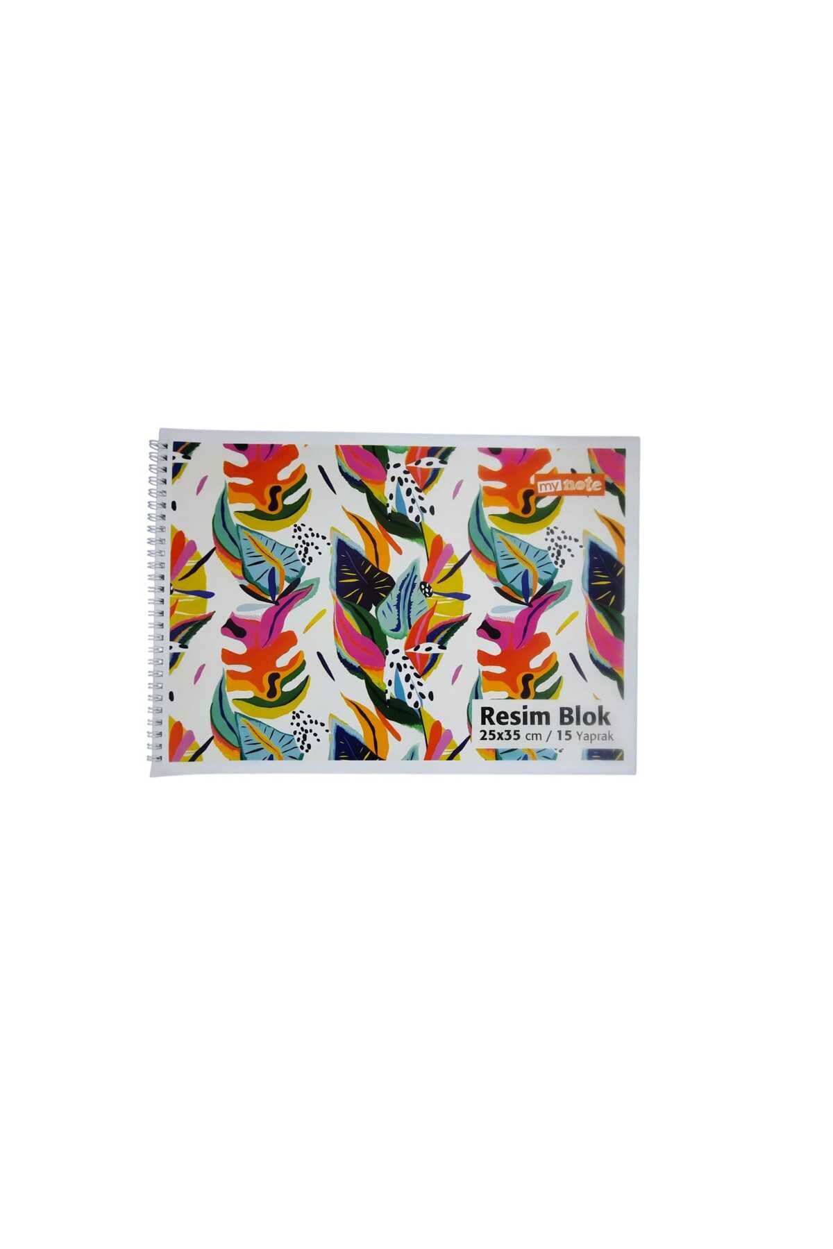 Mynote 25x35 SPİRALLİ KARTON KAPAK 15 YAPRAK RESİM DEFTERİ SARI