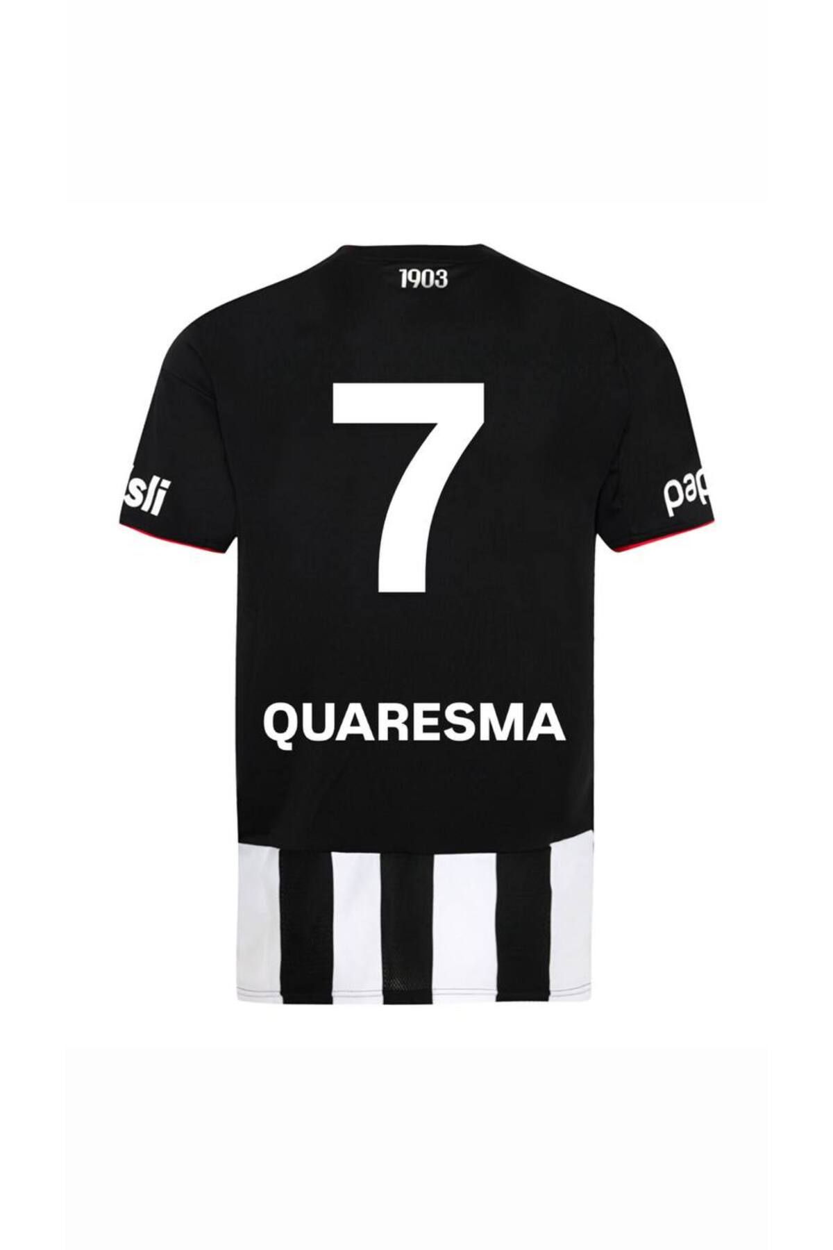 Alaturka Mix Beşiktâş' 2026 ./Ricardo Quaresma 7 Yeni Sezon İç Saha Çubuklu Çocuk Forması
