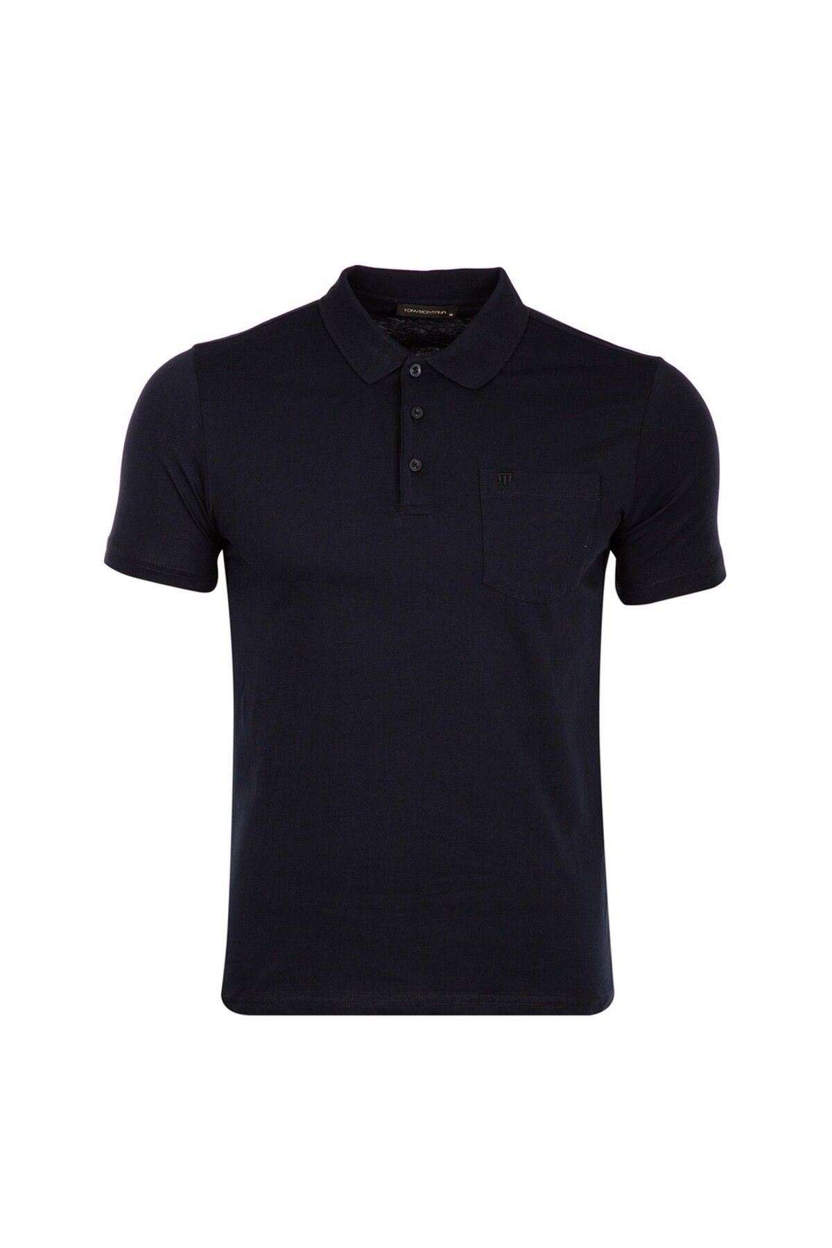 Tony Montana Polo Yaka Cepli %100 Pamuk Penye Büyük Beden T-Shirt-PS-36107