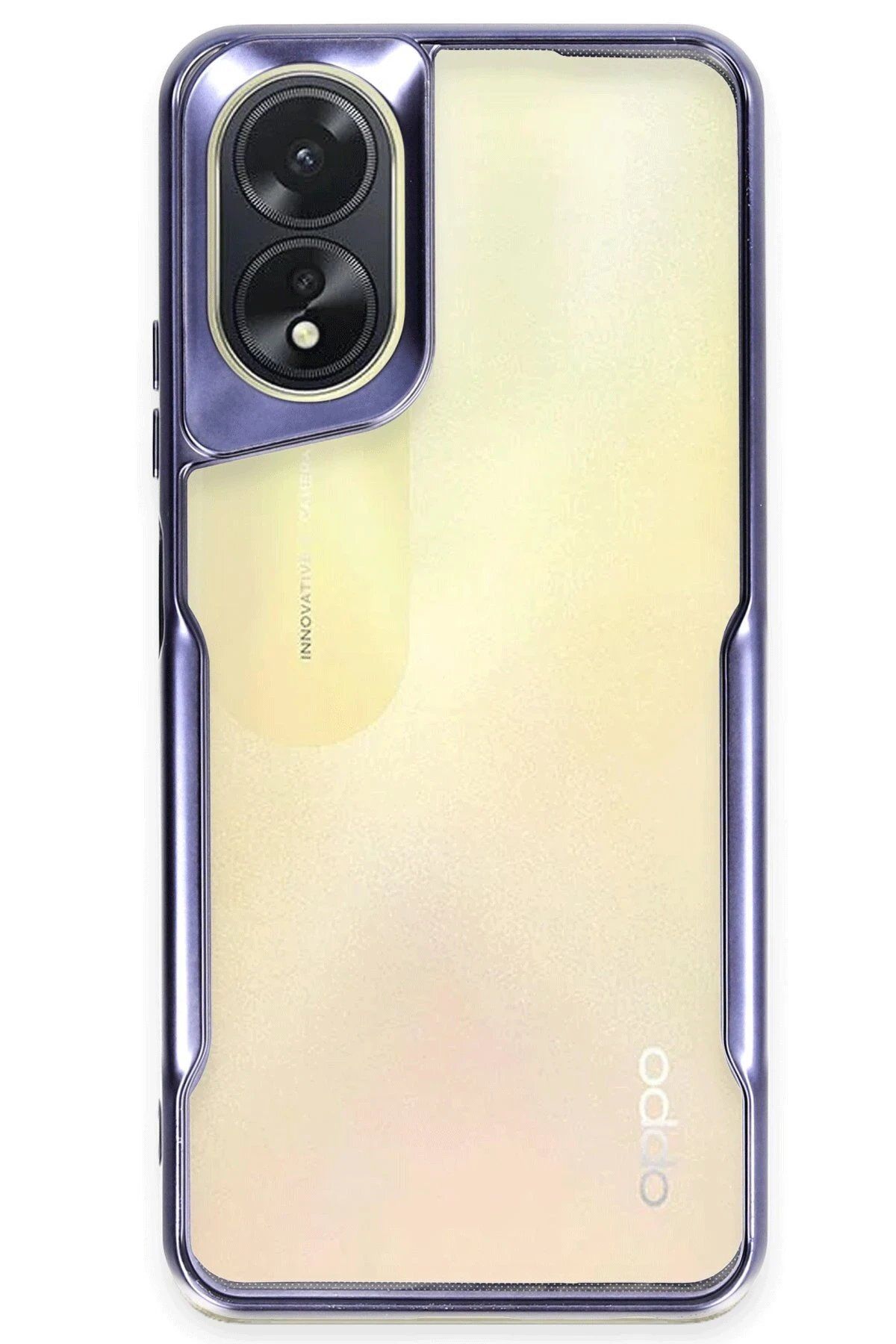 Toptan Bulurum Oppo A38 Kılıf Boyi Silikon Kapak - Lacivert