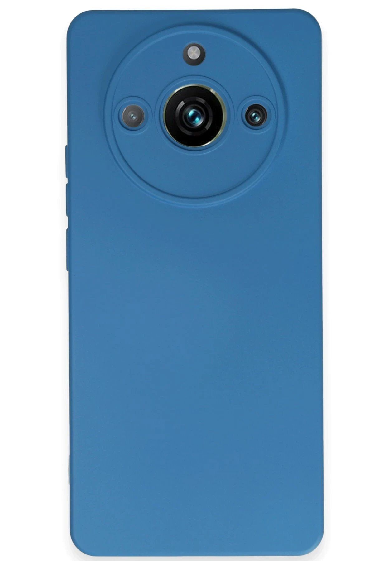 Toptan Bulurum Realme 11 Pro Kılıf Nano içi Kadife Silikon - Mavi