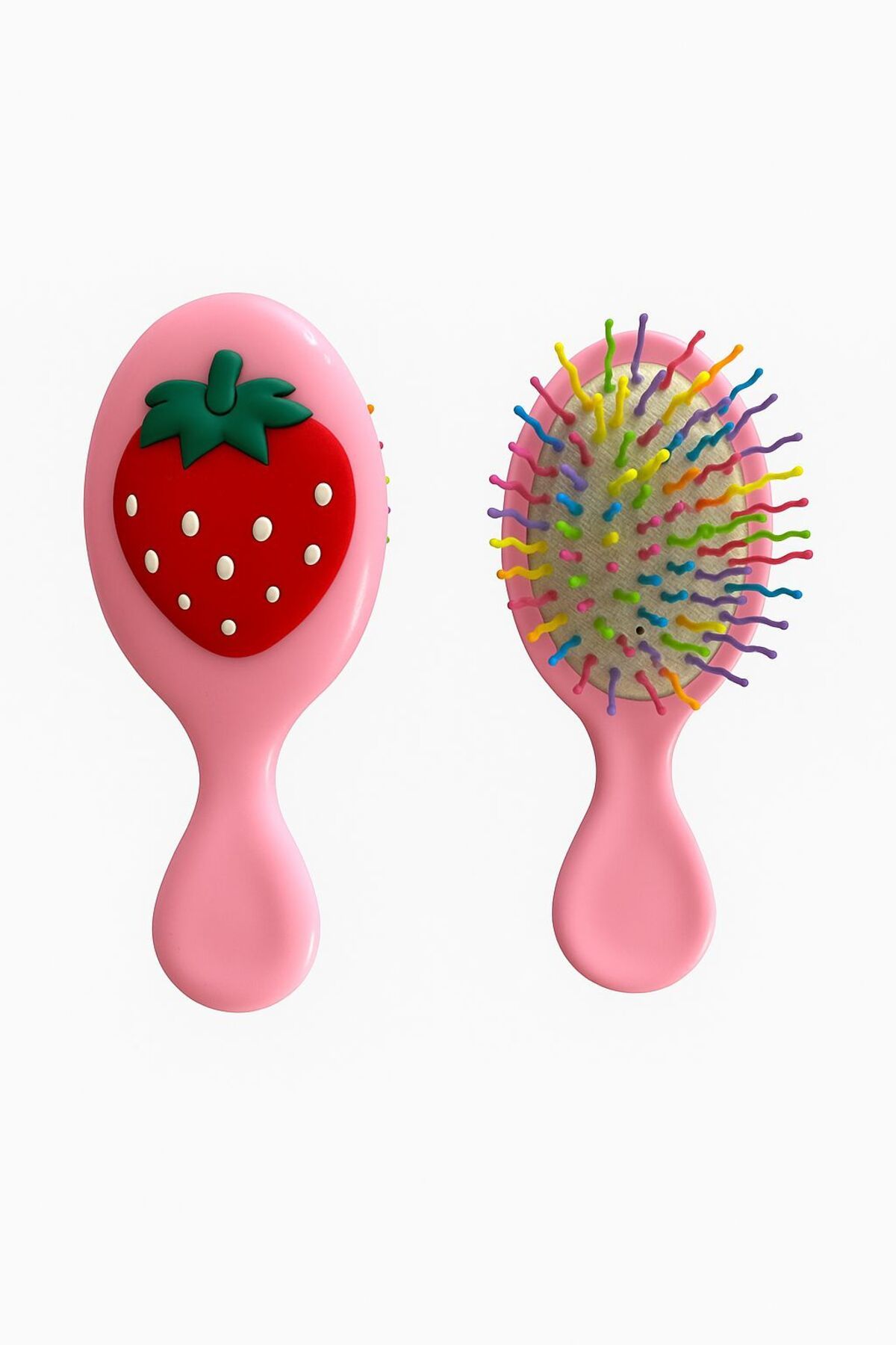 Pico Baby Pembe Çilek Desenli Kız Çocuk Tarak 14cm