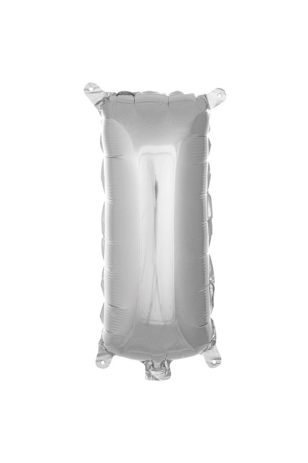 PARTİMİO PARTİ MALZEMELERİ Harf Folyo Balon Gümüş Renk 16'' (36cm)