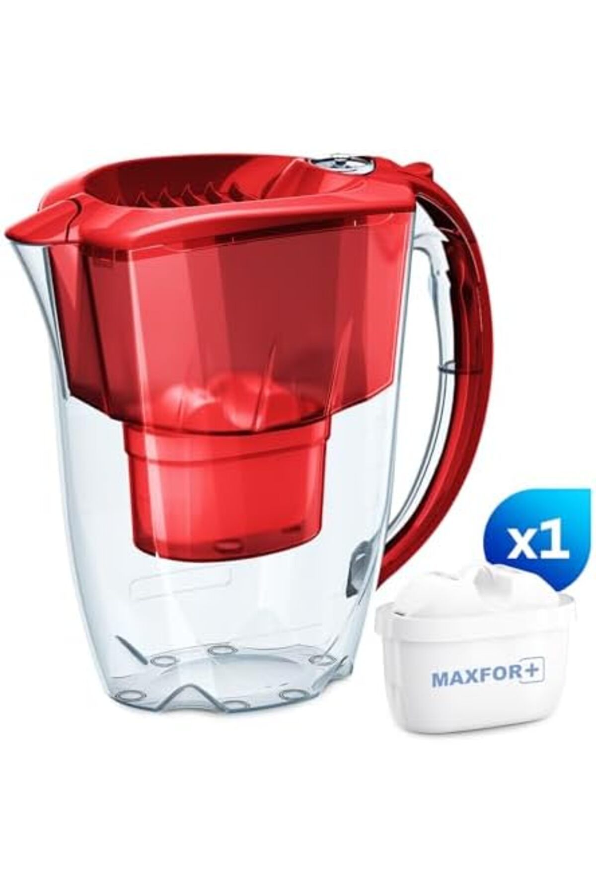 Aquaphor-Amethyst Water Filter Jug with 1 X MAXFOR+ Filter 200L - Capacity 2.8L - Red 4
