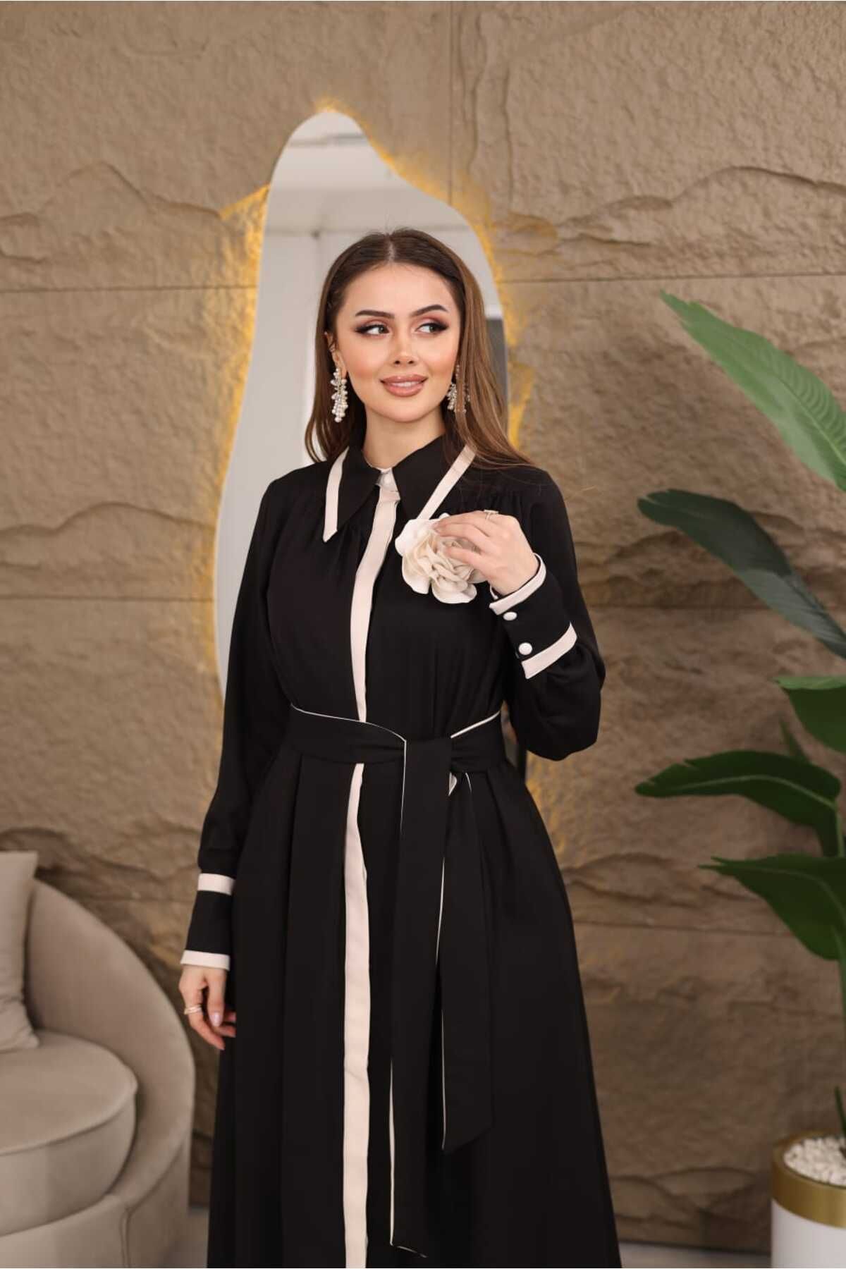 newmisal GARNİLİ GÖMLEK ELBİSE