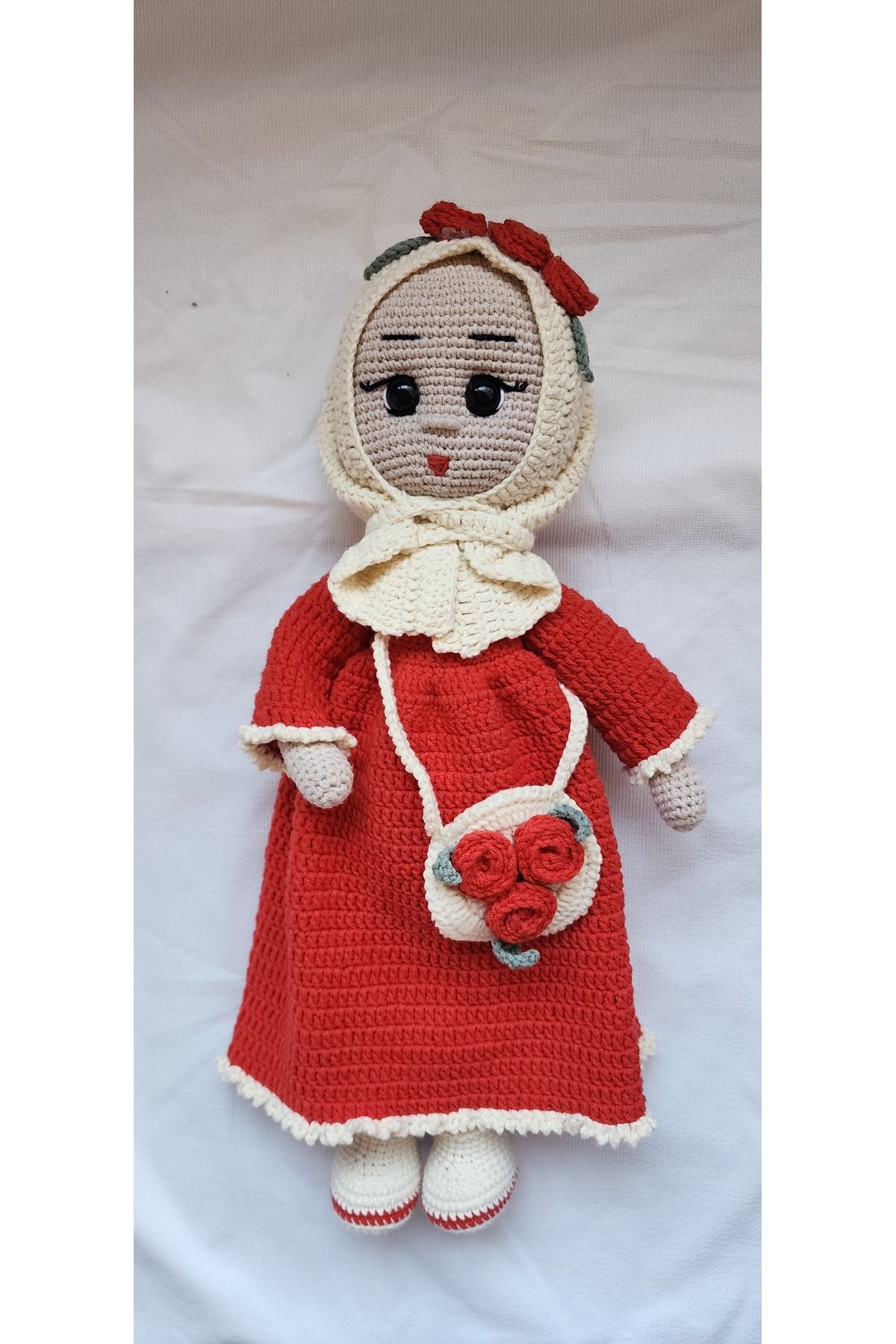 CRİSTAL Amigurumi tesettür lü oyuncak bebek