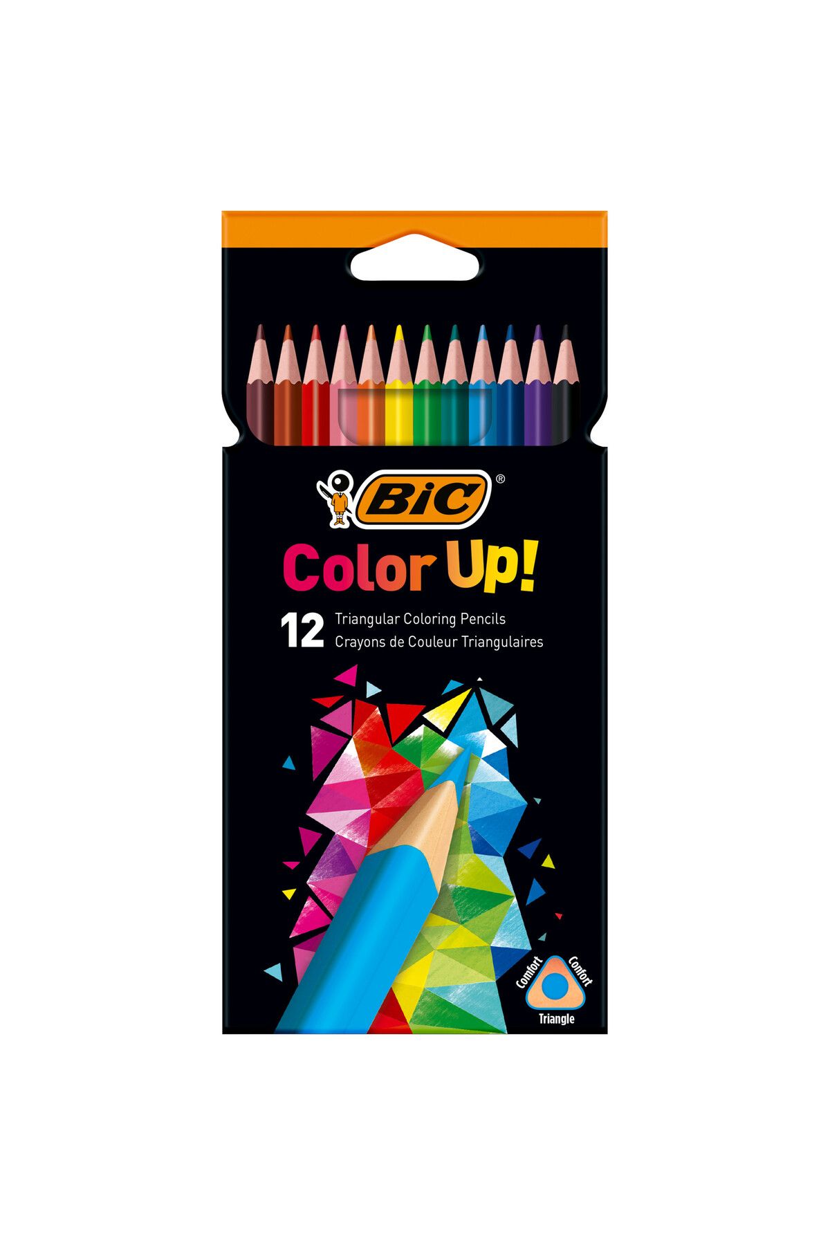 Bic-Creioane colorate BIC Intensity, mină ultra-rezistentă, pachet de 12 bucăți 1