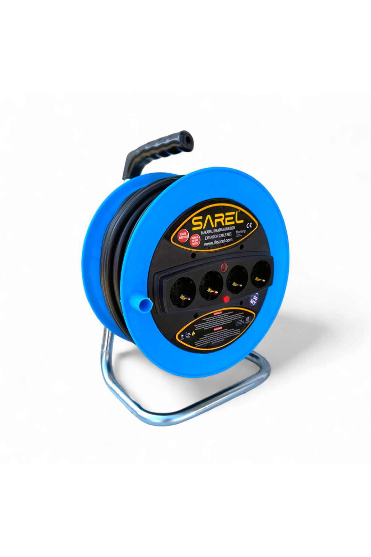 COBI SMART®-Extension cord reel 3x2.5 mm², 50 m, 4 sockets, overload protection - COBI SMART® 8