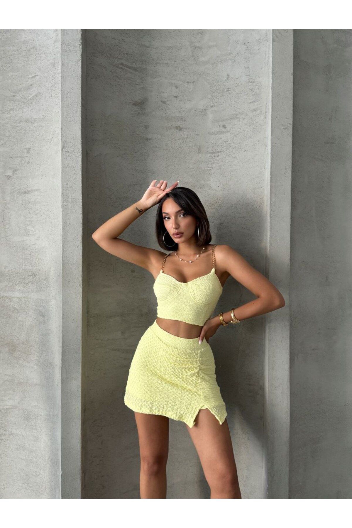laughs-SET 2 PIECE BLUZ, ȘORT ȘORT ȘI GLOP DE DĂMĂ, CU MOLAN DE FLORI, DETALII DE LIZARE, RD1032 4