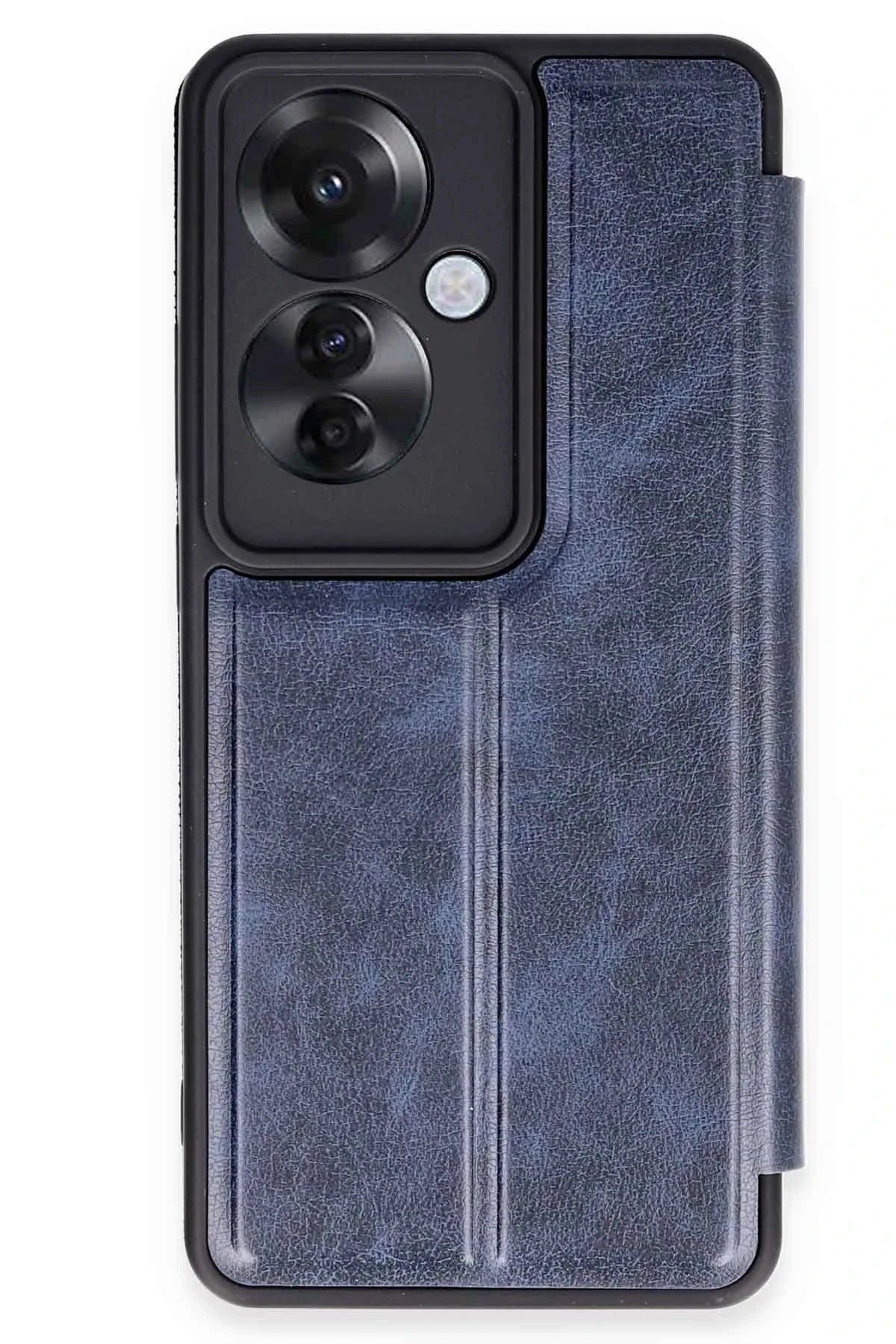 Toptan Bulurum Oppo Reno 11F Kılıf Flip Cover - Lacivert
