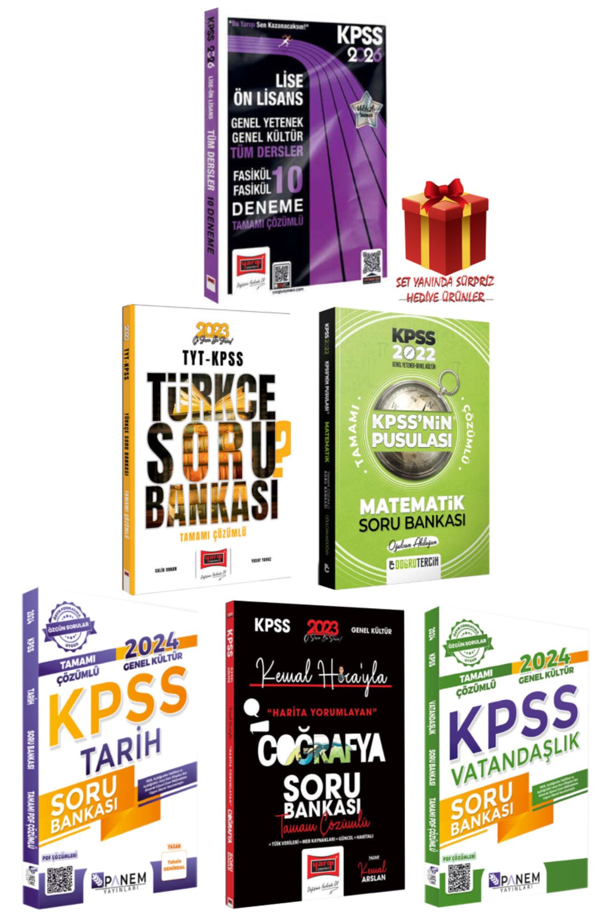 Yargı Yayınları 2026 KPSS Lise-Ön Lisans GY-GK Tüm Dersler Deneme+Türkçe+Matematik+Tarih+Coğrafya+Vatandaşlık Soru B