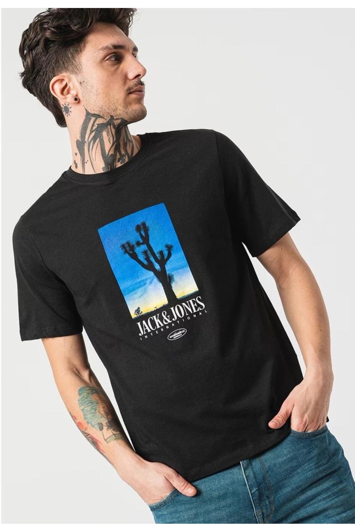 تیشرت مردانه طرح دار آستین کوتاه | جک اند جونز Jack & Jones 5003120585 - تصویر 3