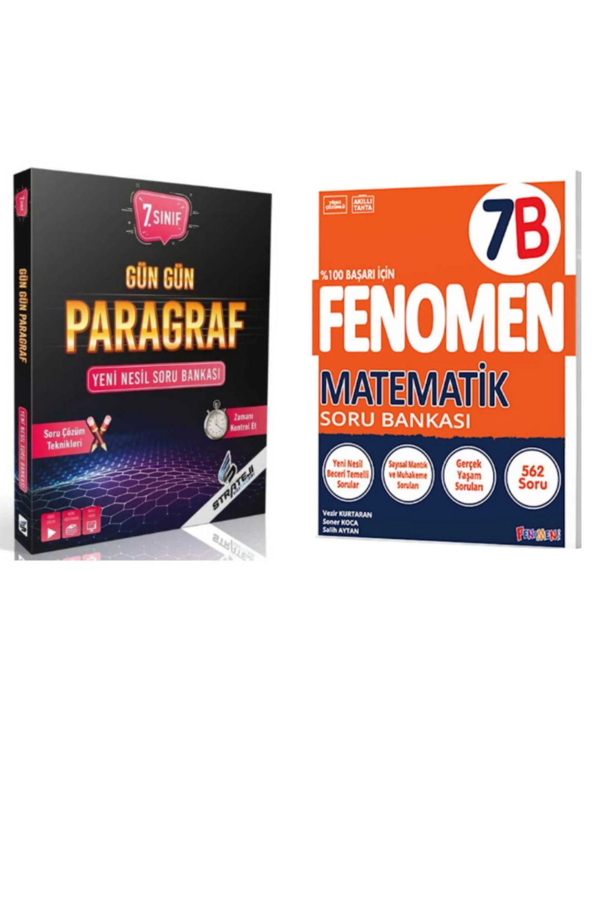 Strateji Yayınları STRATEJİ 7.SINIF GÜN GÜN PARAGRAF+ FENOMEN 7B MATEMATİK SET LGS