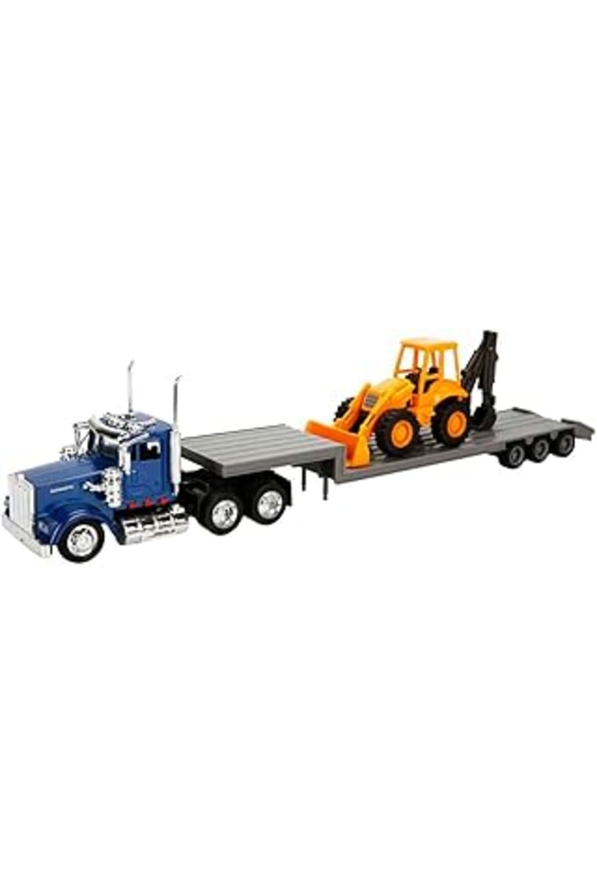 NETWORK ART New-Ray 1:43 Long Haul Kenworth Taşıyıcı Tır Ve Dozer