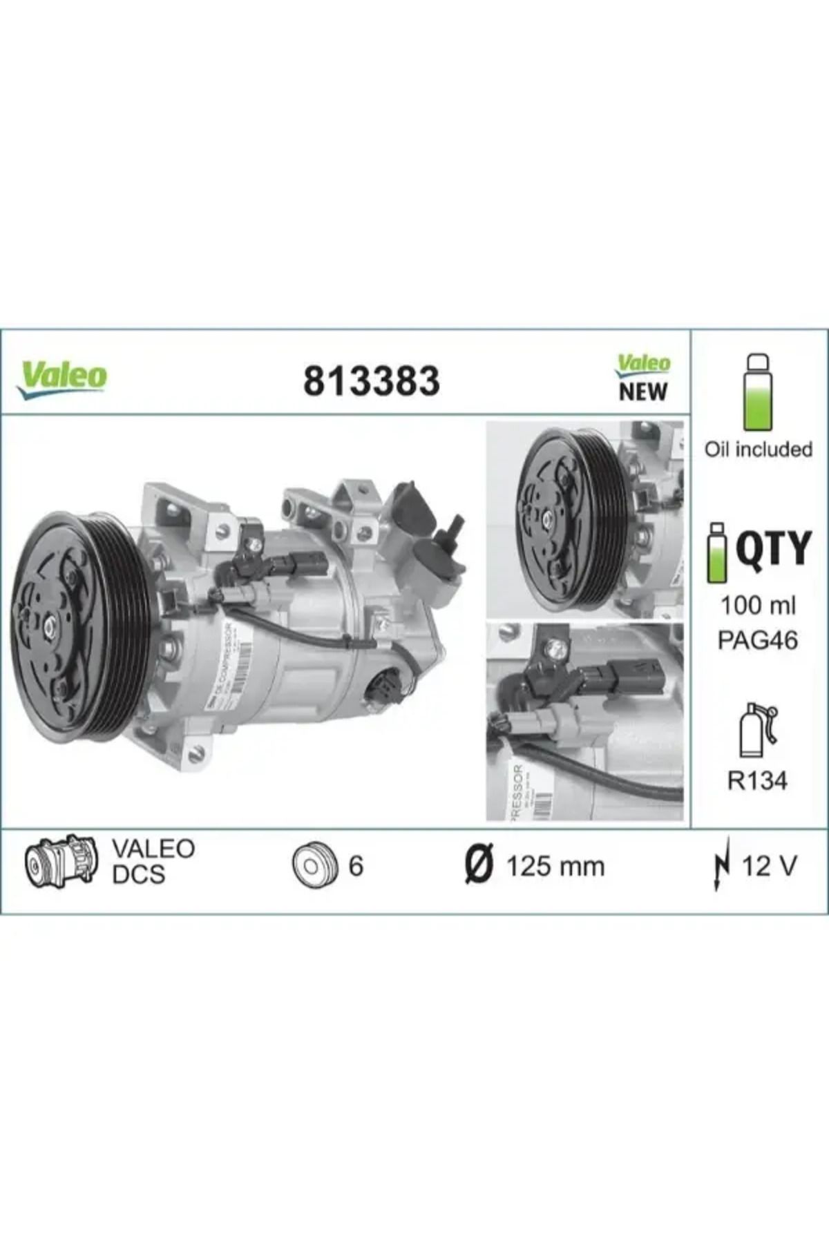 VALEO KLIMA KOMPRESORU CLIO IV 1,5DCI 2012
