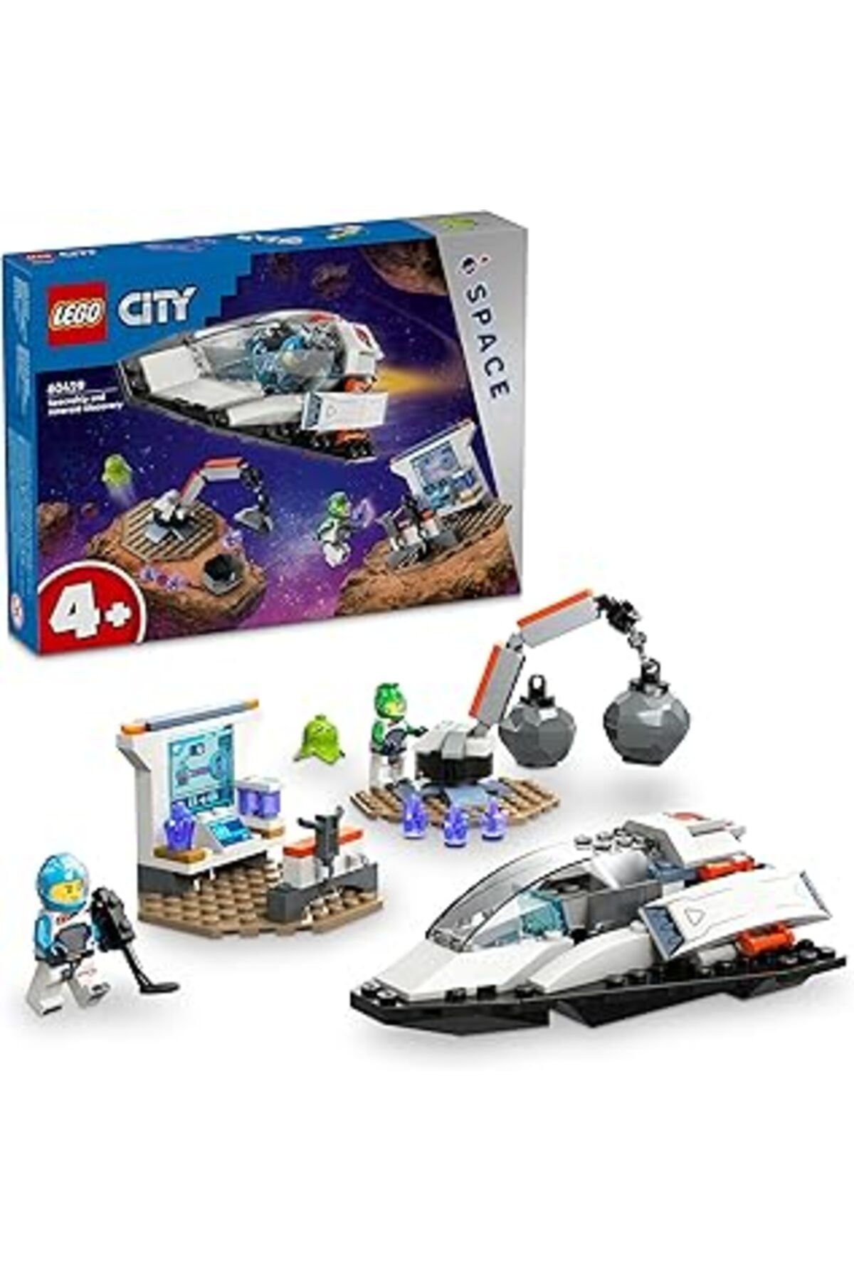 Qedii Lego City Uzay Gemisi Ve Asteroit Keşfi 60429-4 Yaş Ve Üzeri Çocuklar Için Uzay Laboratuvarı İçeren