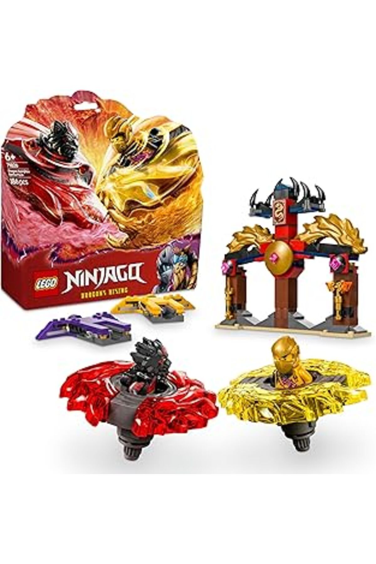 Qedii Lego Ninjago Ejderha Spinjitzu Savaş Paketi 71826-6 Yaş Ve Üzeri Çocuklar Için 2 Ninja Minifigürü İ