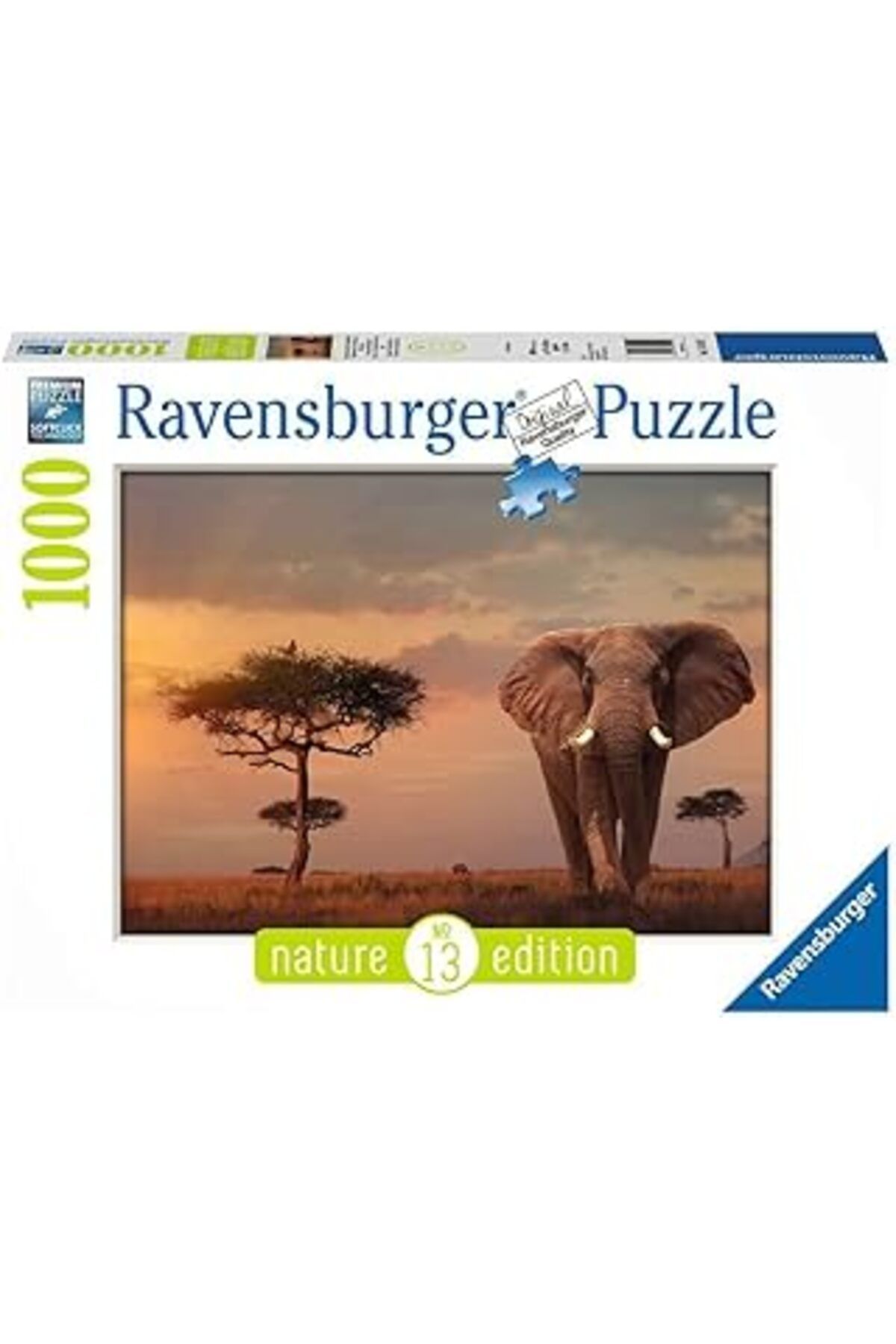 Qedii Ravensburger Elefant Puzzle, 1000 Parça