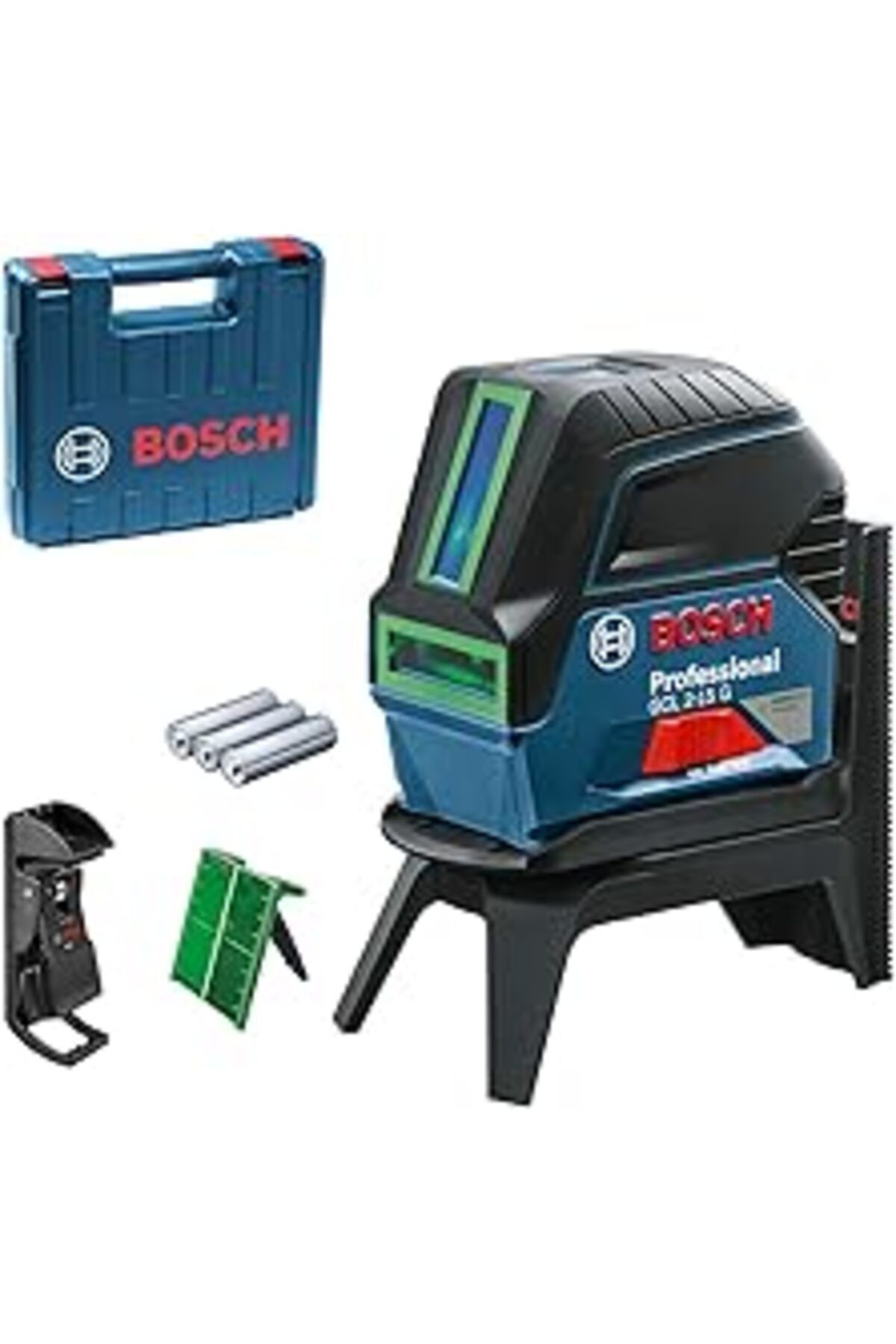 Karachil Bosch Professional Gcl 2-15 G Çizgi Lazer (15 M Çalışma Alanı, 3 X Aa Pil, Ip 54 Toza Karşı Koruma