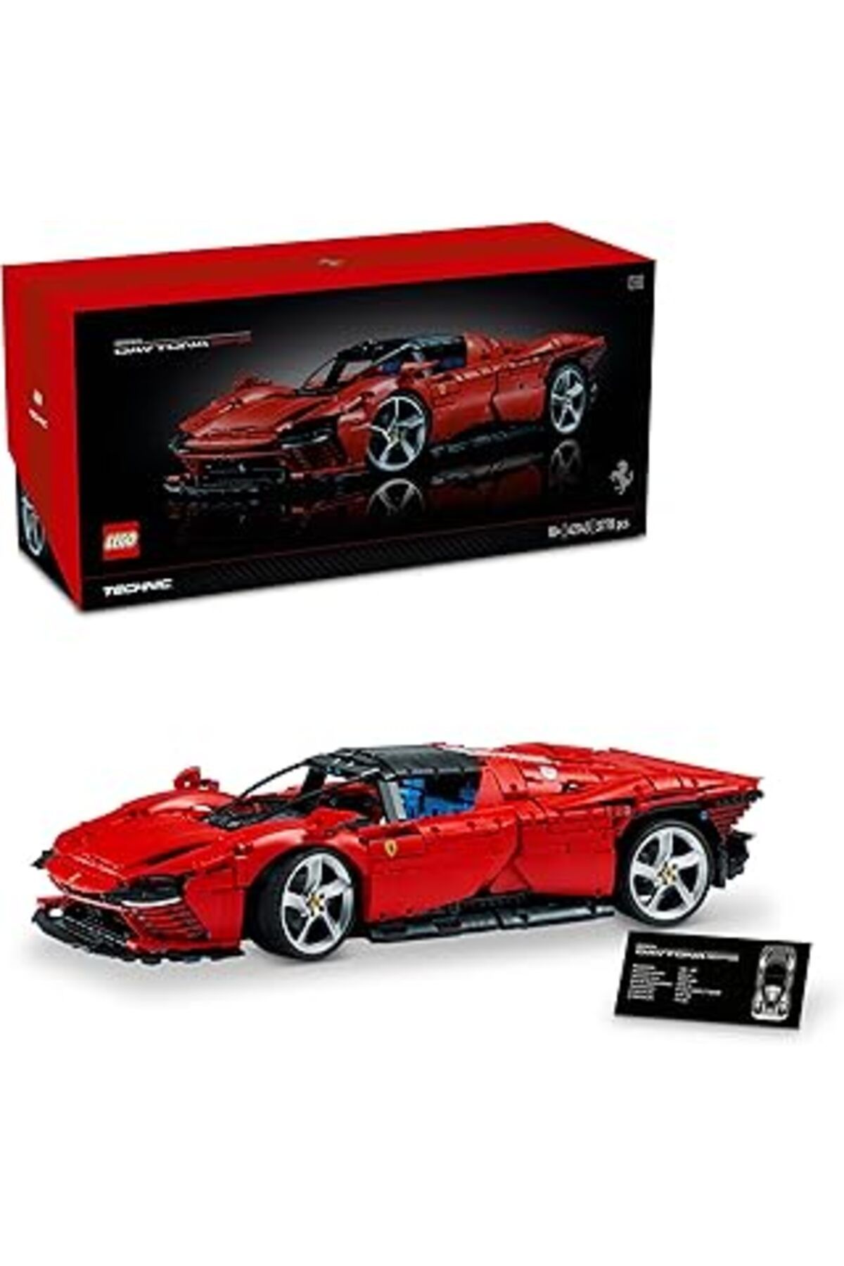 Pazarcan Technic Ferrari Daytona Sp3 42143, Yetişkinler Bir Süper Araba Modeli Yapım Ve Sergileme Seti (3778