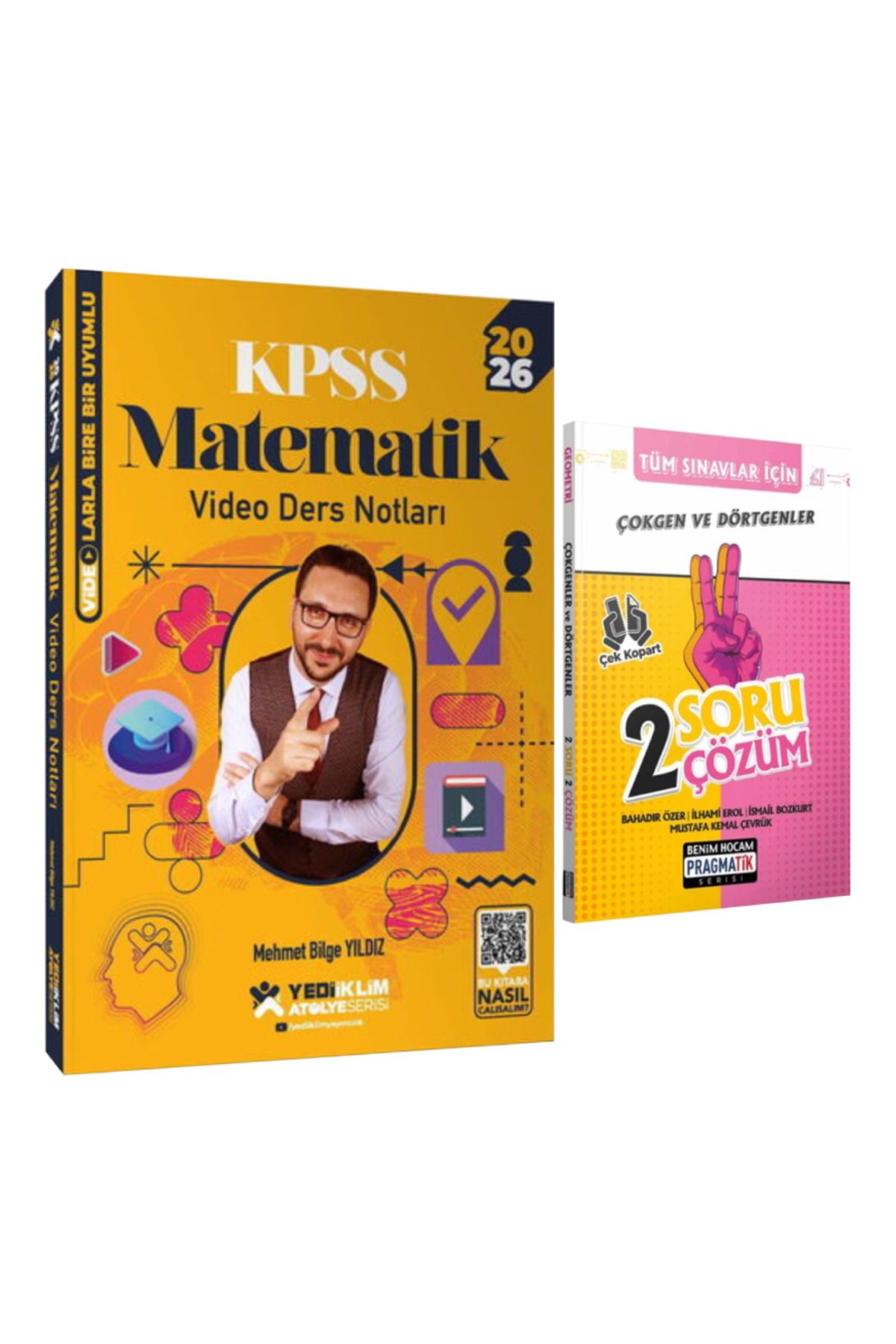 Yediiklim Yayınları Mehmet Bilge Yıldız 2026 KPSS Matematik Video Ders Notları+ Çokgenler ve Dörtgenler 2 Soru 2 Çözüm