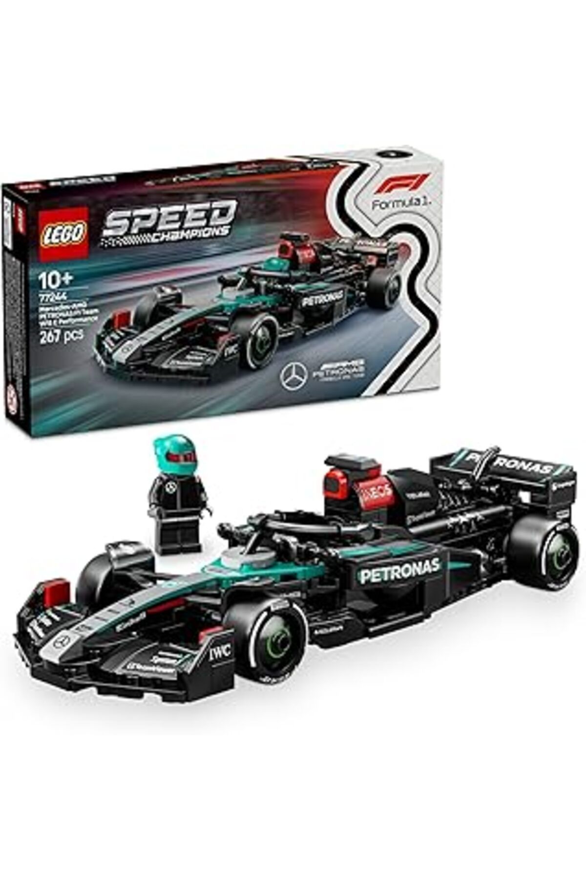 Mu Art Ahşap Lego Speed Champions Mercedes-amg F1 W15 Yarış Arabası 77244 – 10 Yaş Ve Üzeri Kız Ve Erkek Çocukla