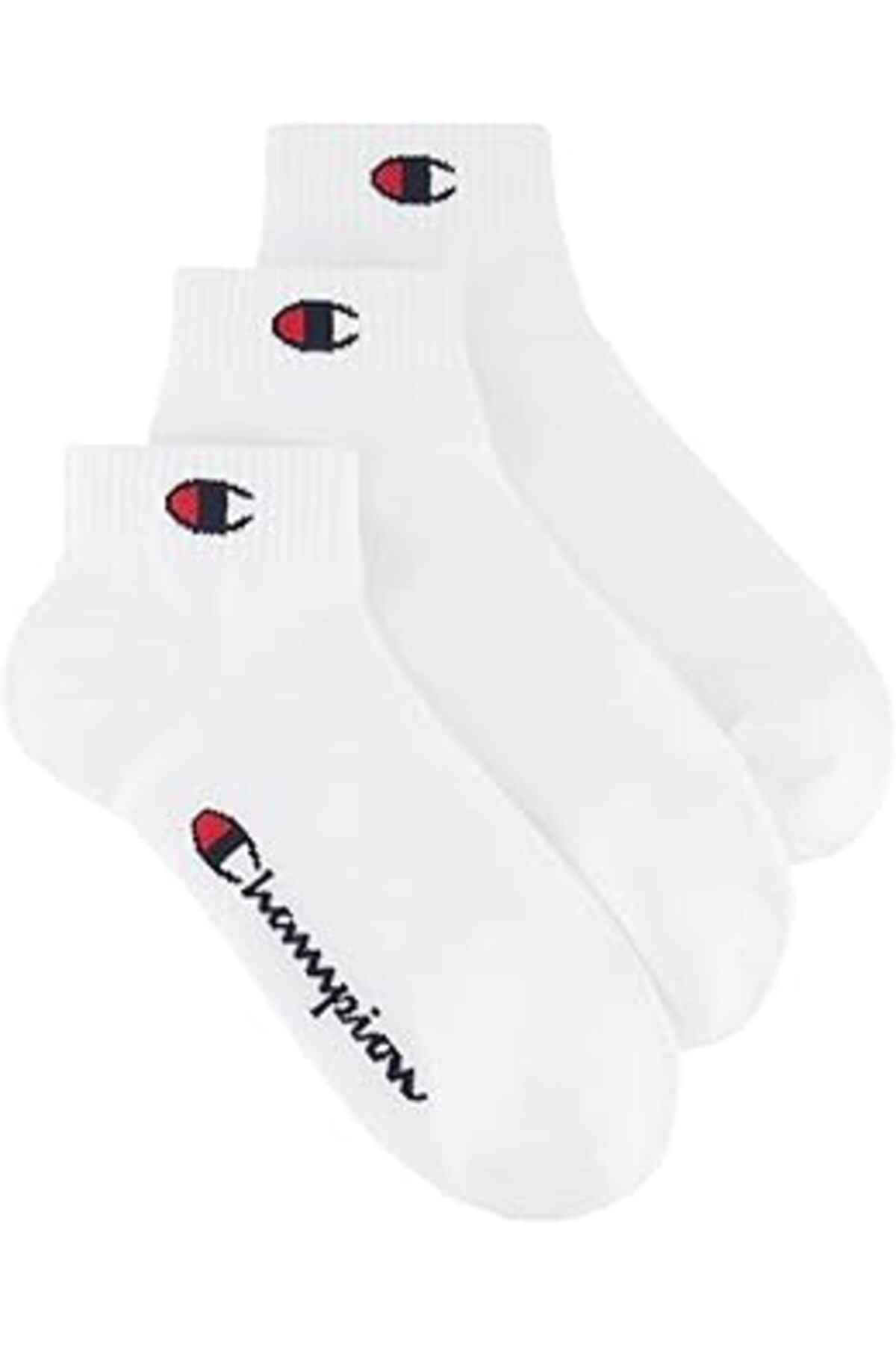 Karachil Champion 3'Lü Paket Bilekte Çorap, Unisex Yetişkin