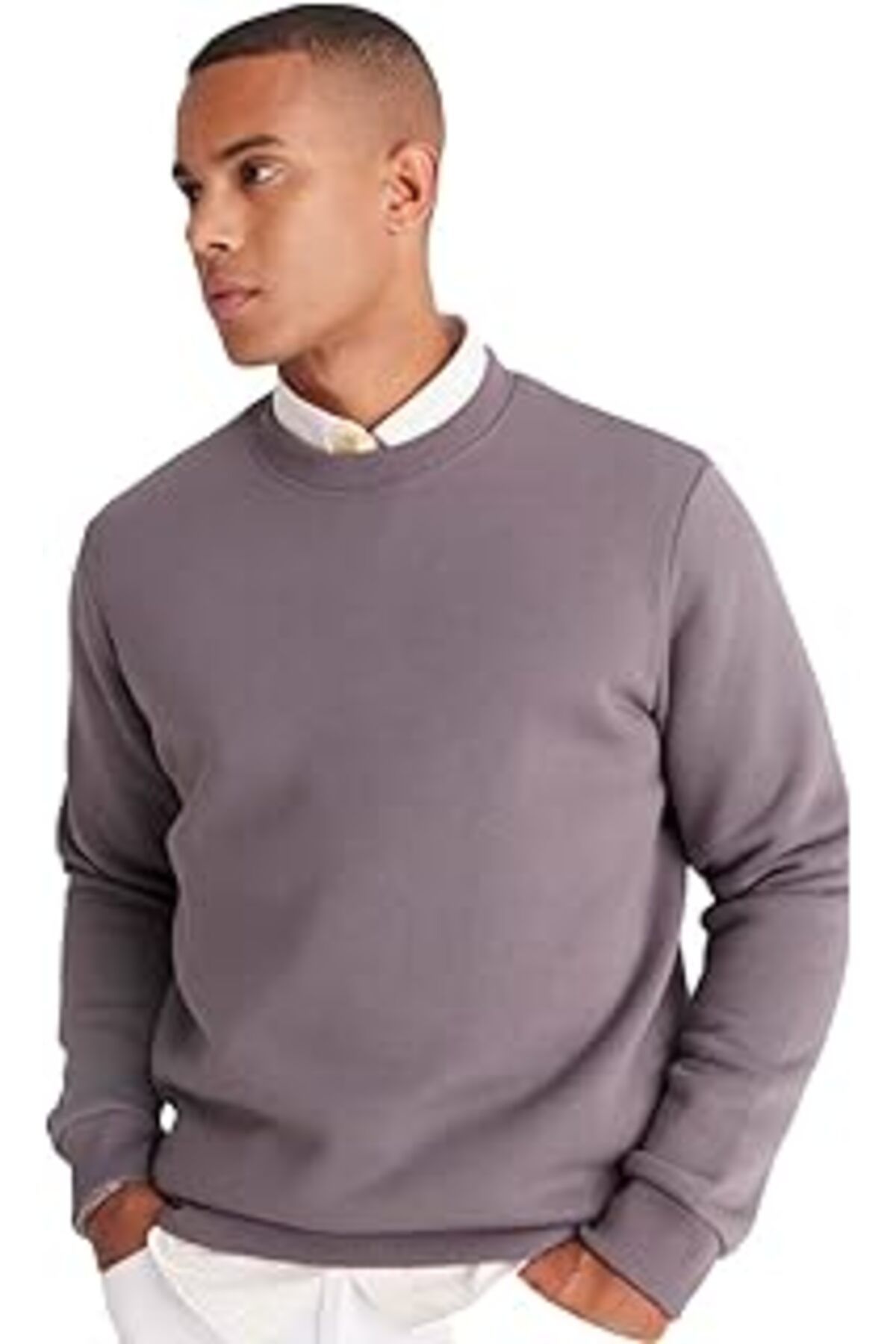 Karachil Ac&Co / Altınyıldız Classics Standart Fit Normal Kesim İçi Polarlı Bisiklet Yaka Sweatshirt, Renk K
